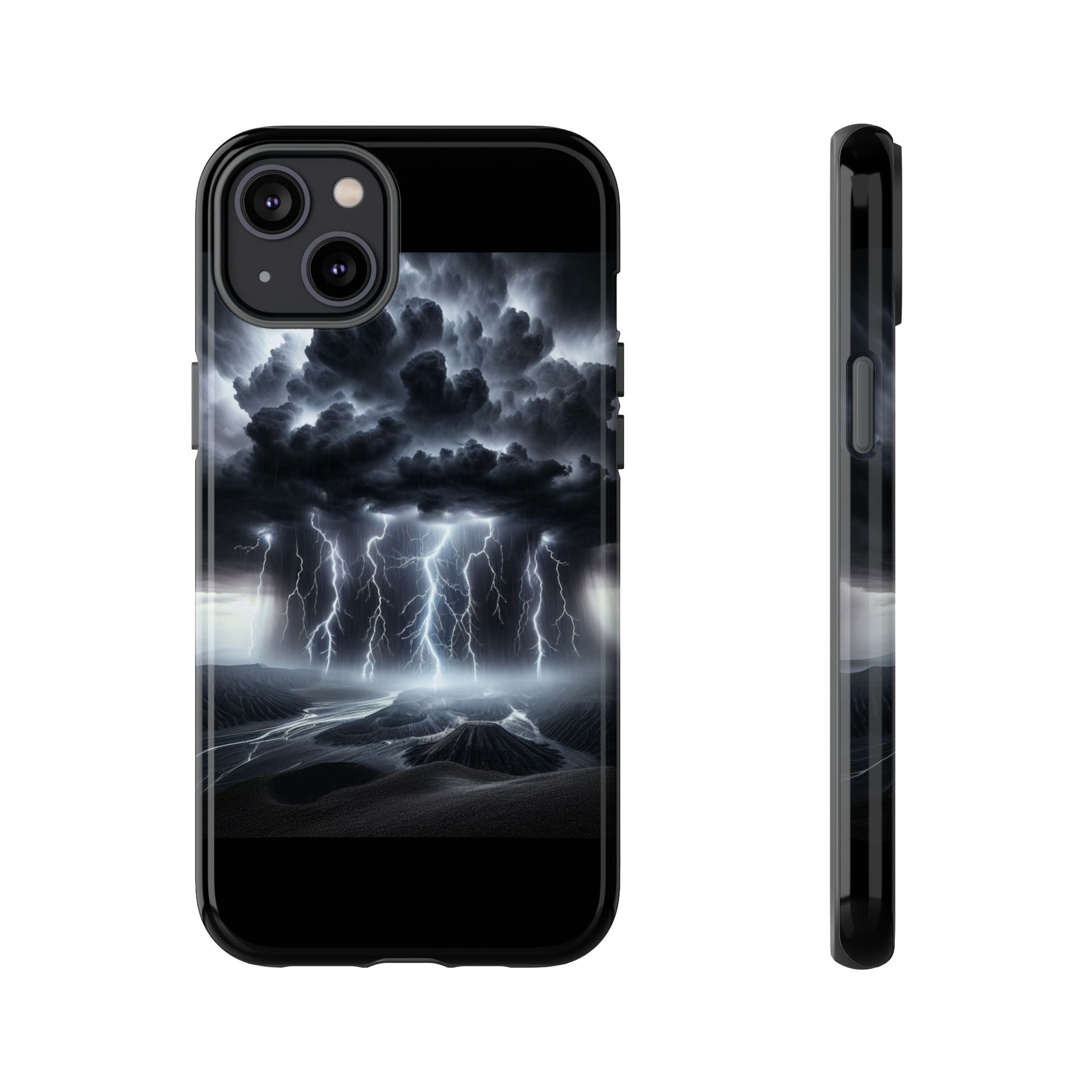 Tough Cases for the Bold: Stormy Thunder Phone Case, Lightning Protection, Durable Cover for Adventurers, Unique Gift for Nature [...]
