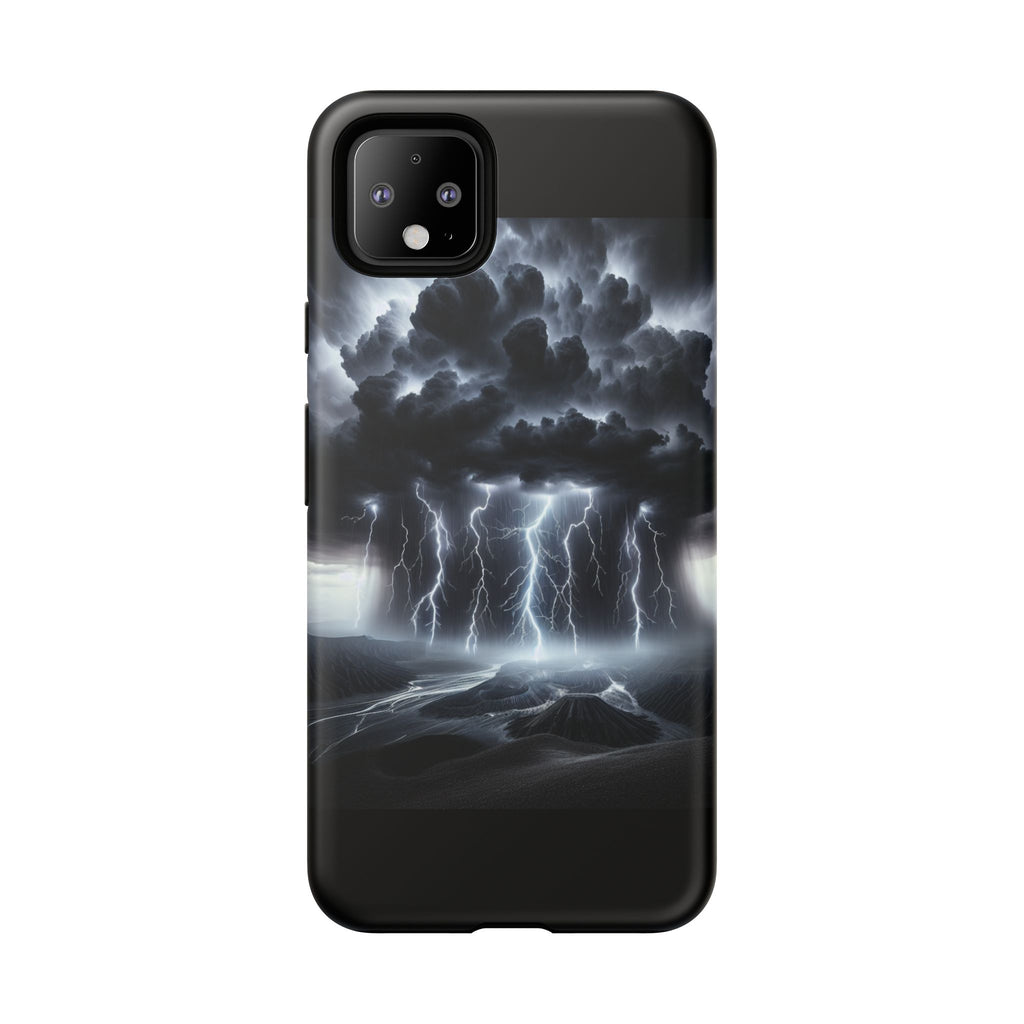 Tough Cases for the Bold: Stormy Thunder Phone Case, Lightning Protection, Durable Cover for Adventurers, Unique Gift for Nature [...]