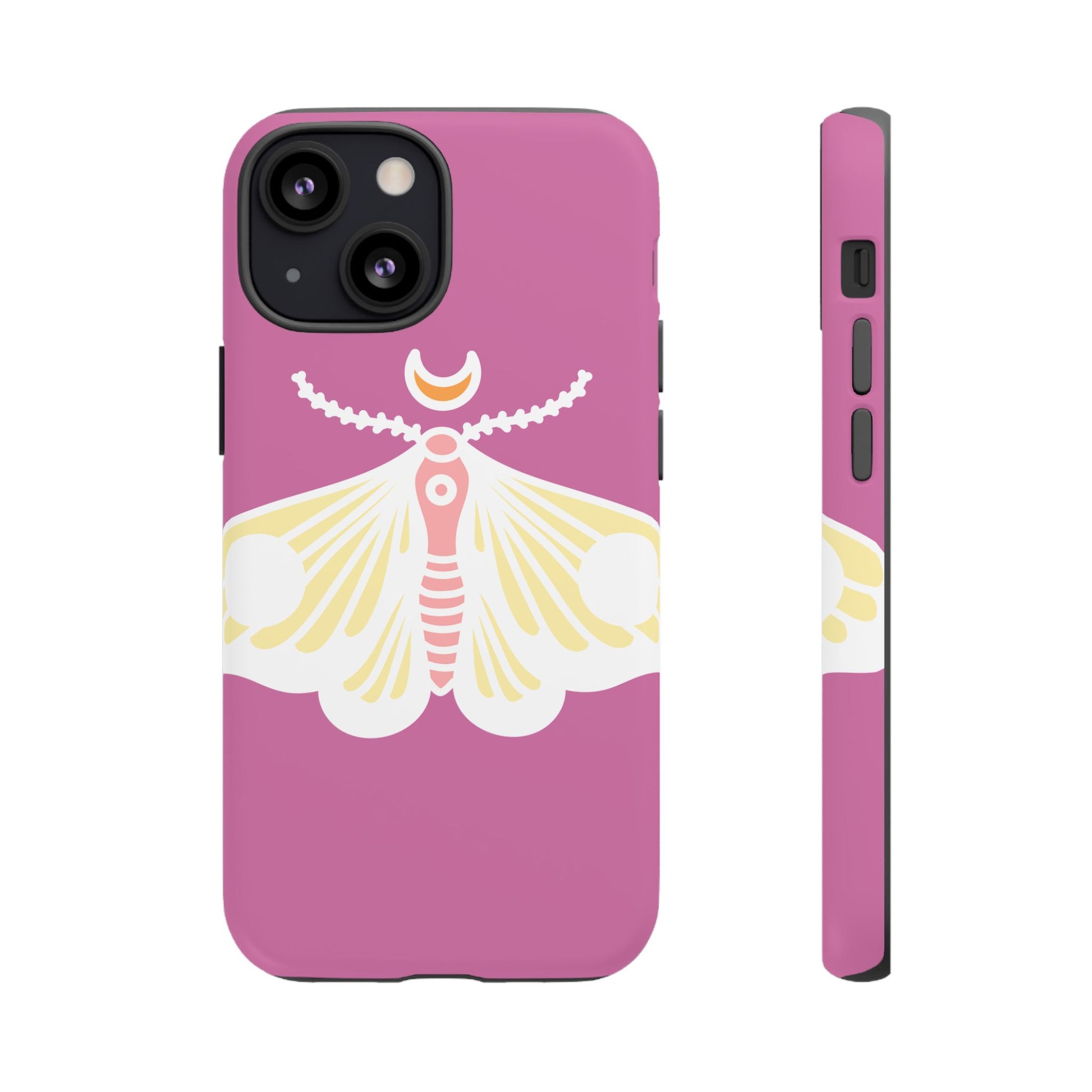 Colorful Moth Phone Case | Tough Cases for iPhone, Unique Gift, Nature Lovers, Boho Style, Trendy Accessories