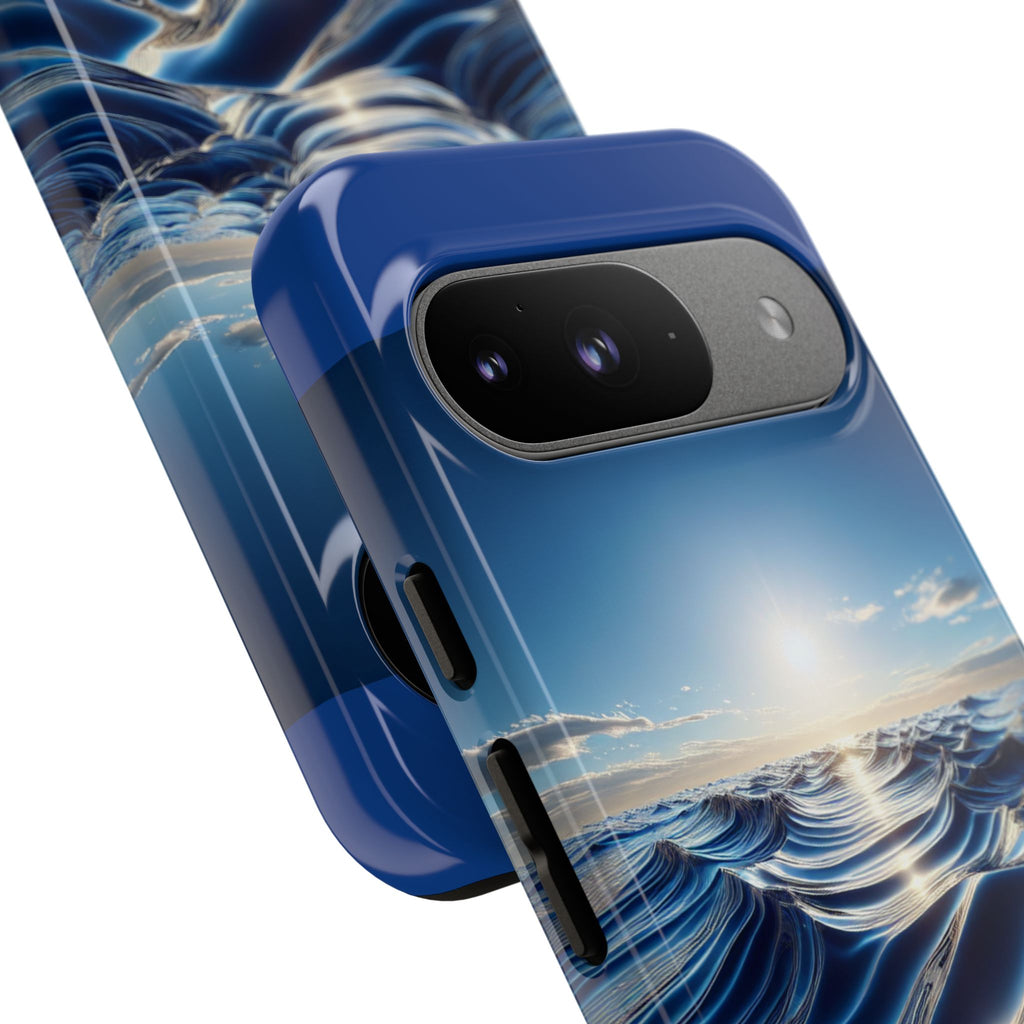 Ocean Wave Phone Case, Tough Phone Cover, Stylish Cell Case, Gift for Beach Lovers, Customizable Phone Accessory