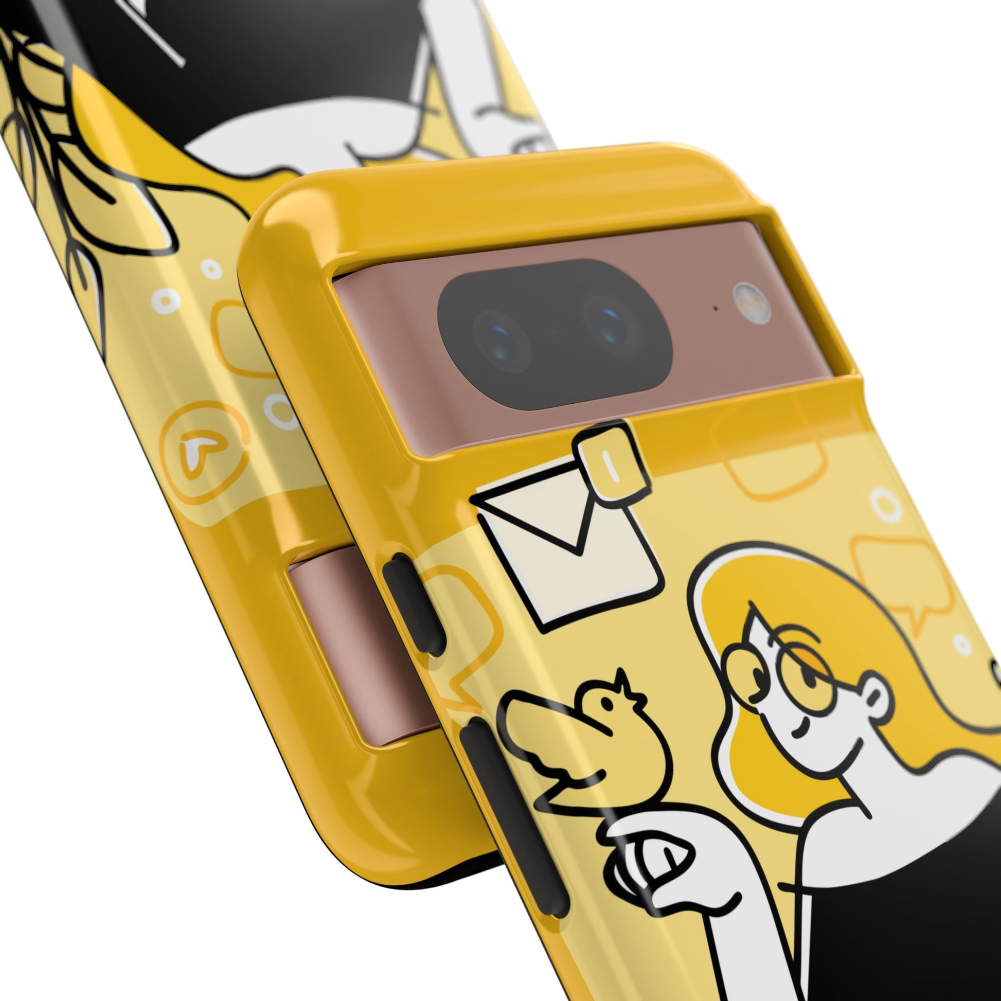 Chic Phone Case with Playful Design, Smartphone Cover, Unique Gift, Trendy Accessory, Eco-Friendly Case