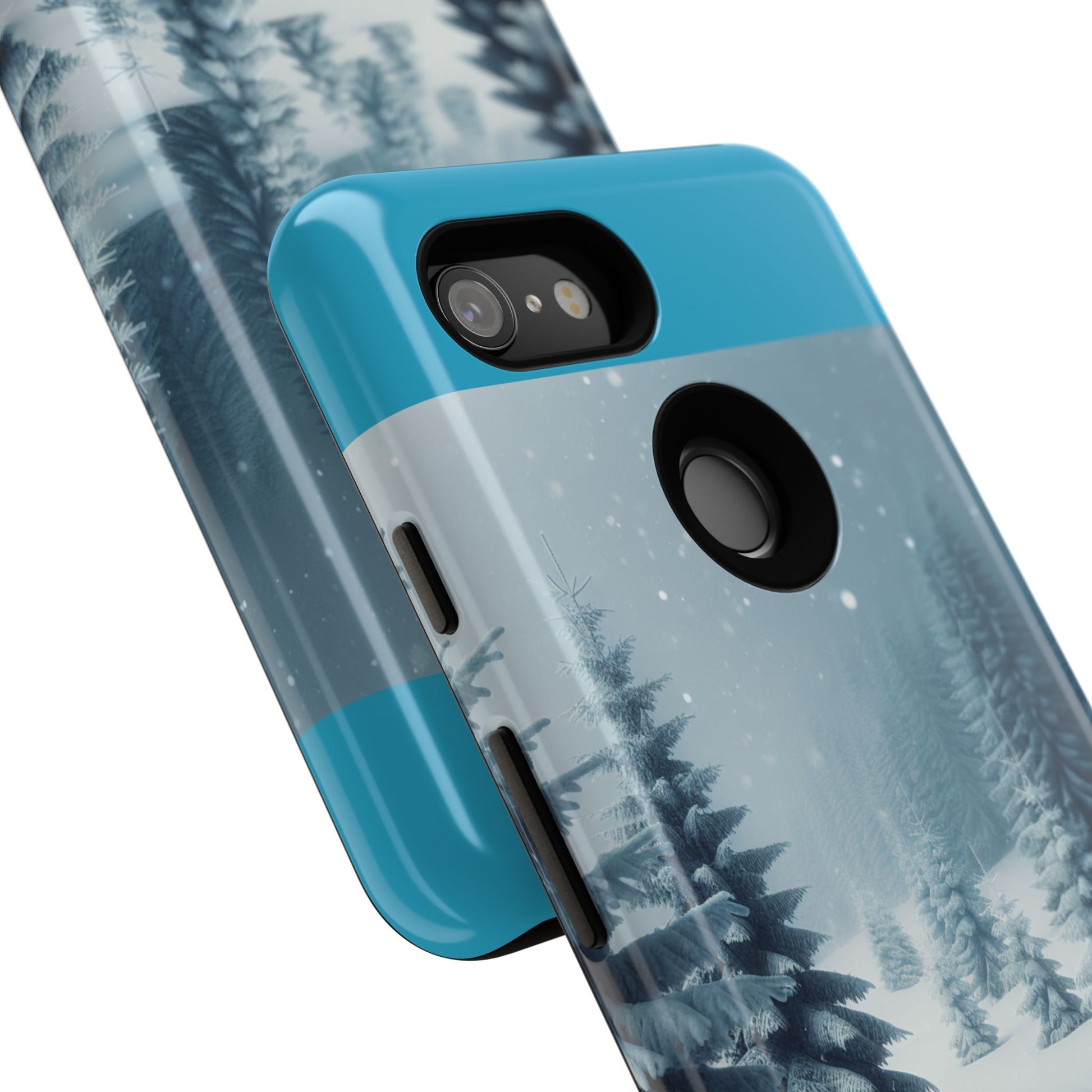 Winter Forest Phone Case, Tough Cases for iPhone, Snowy Landscape Design, Nature Lover Gift, Holiday Accessories
