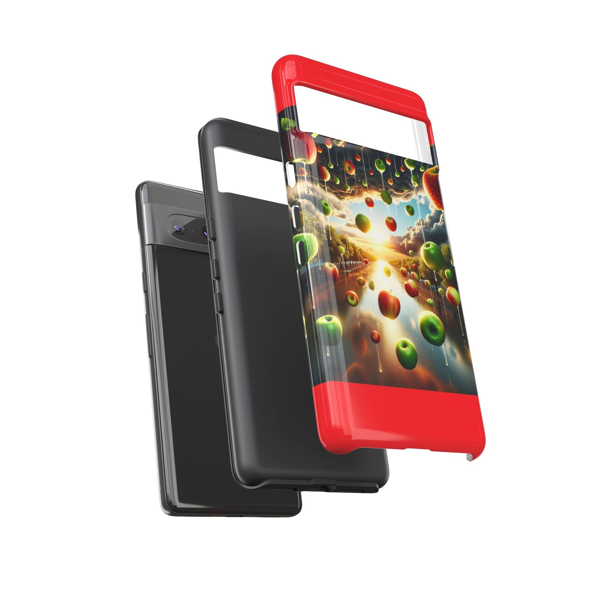 Vibrant Phone Case with Artistic Apple Design, Unique Gift for Art Lovers, Trendy Accessory for Any Occasion, Stylish Smartphone Cover