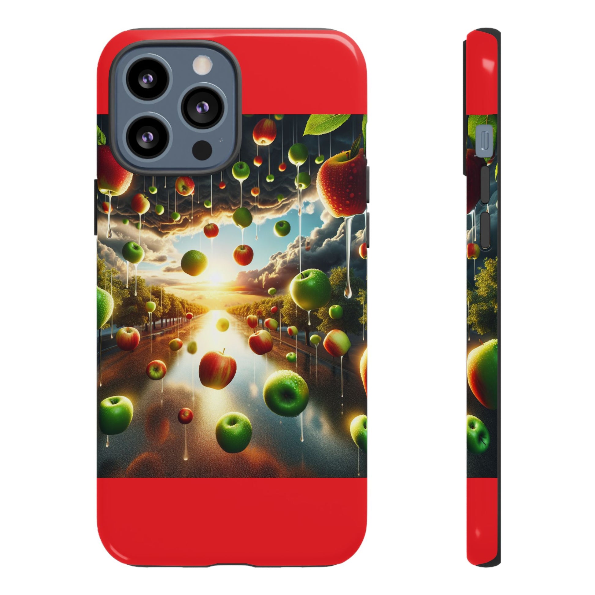 Vibrant Phone Case with Artistic Apple Design, Unique Gift for Art Lovers, Trendy Accessory for Any Occasion, Stylish Smartphone Cover