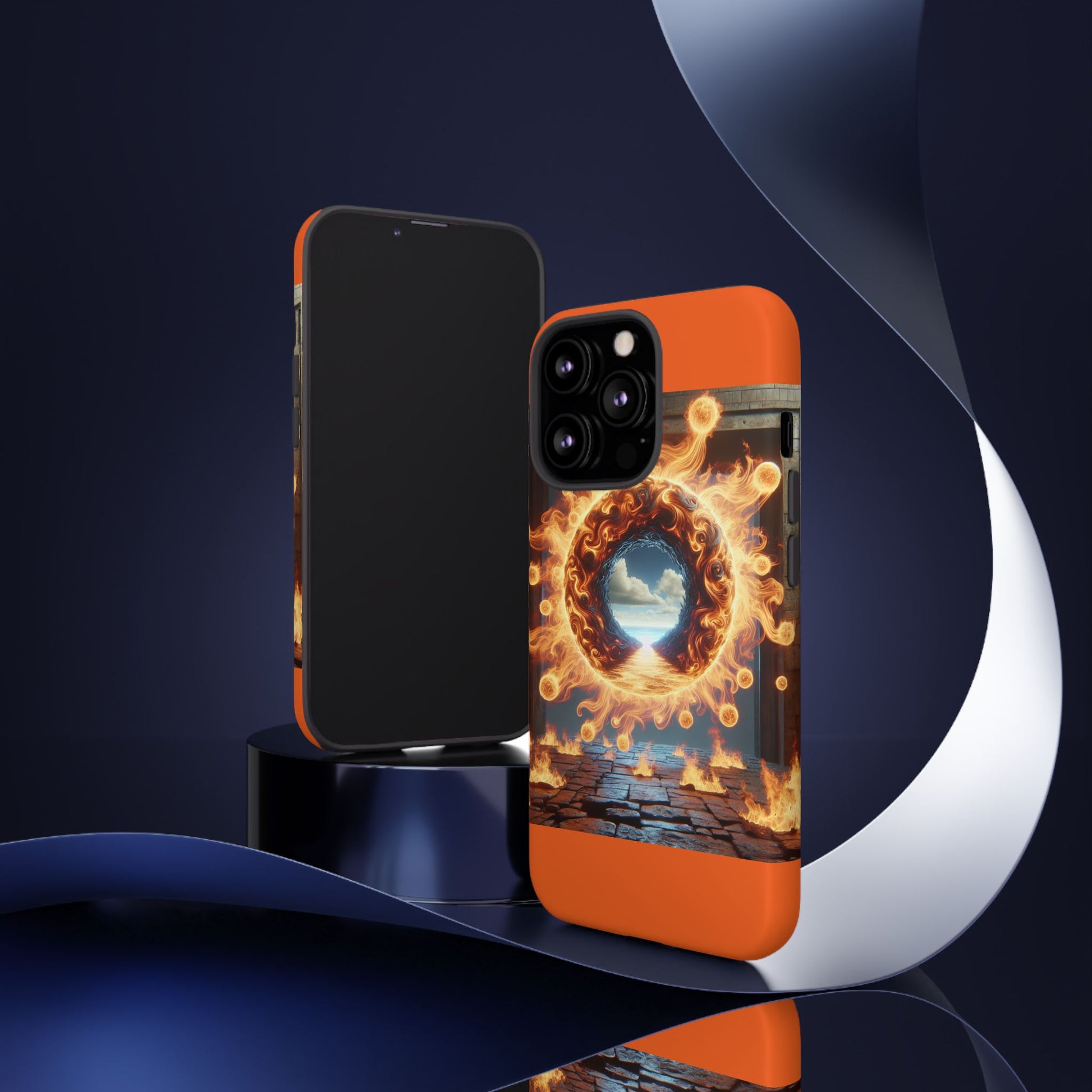 Vibrant Phone Case, Tough Cases for Gamers, Fire Element Phone Cover, Unique Protector, Game Lover Gifts
