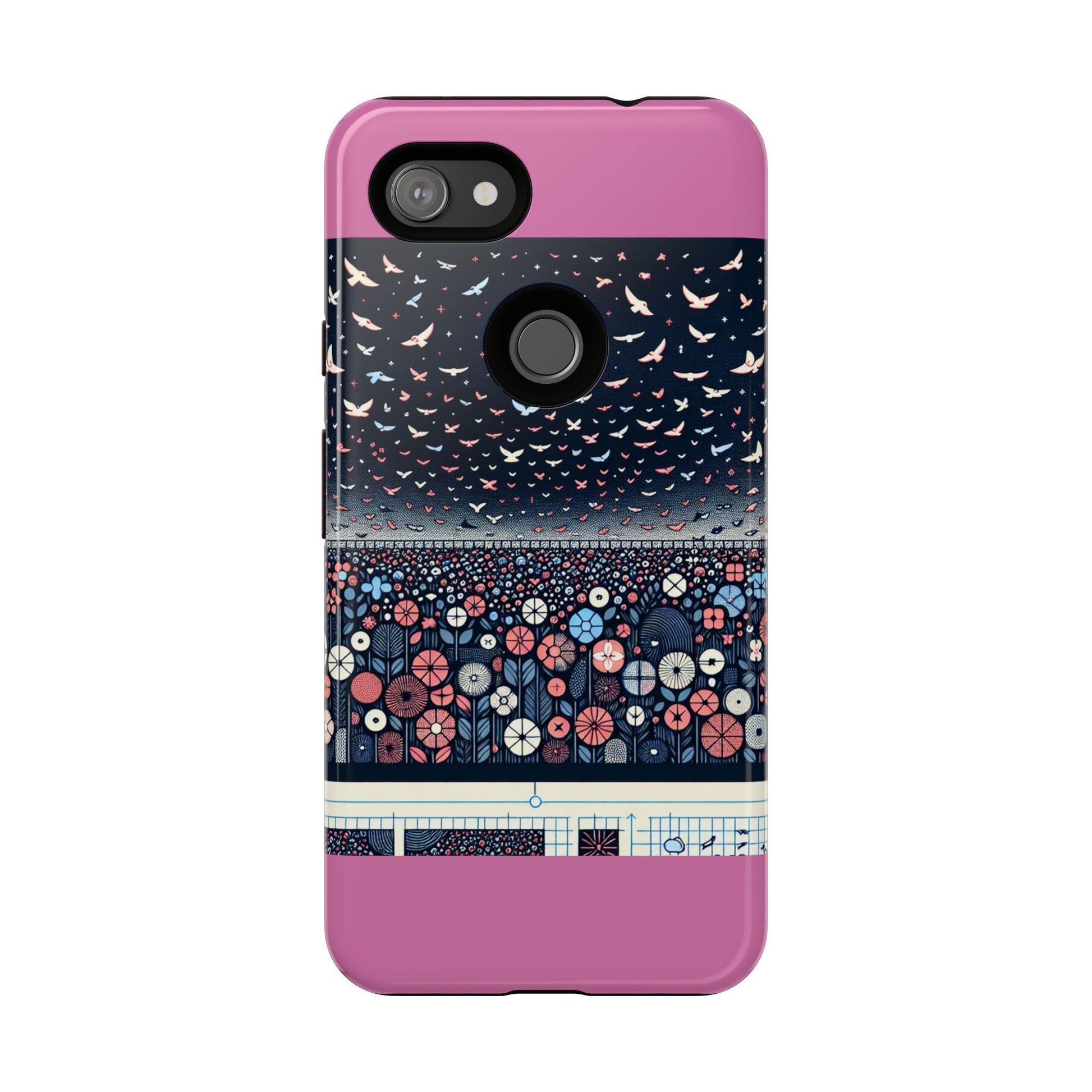 Floral Phone Case, Tough Cases for iPhone, Nature-Inspired Design, Gift for Her, Stylish Protection, Trending Accessory