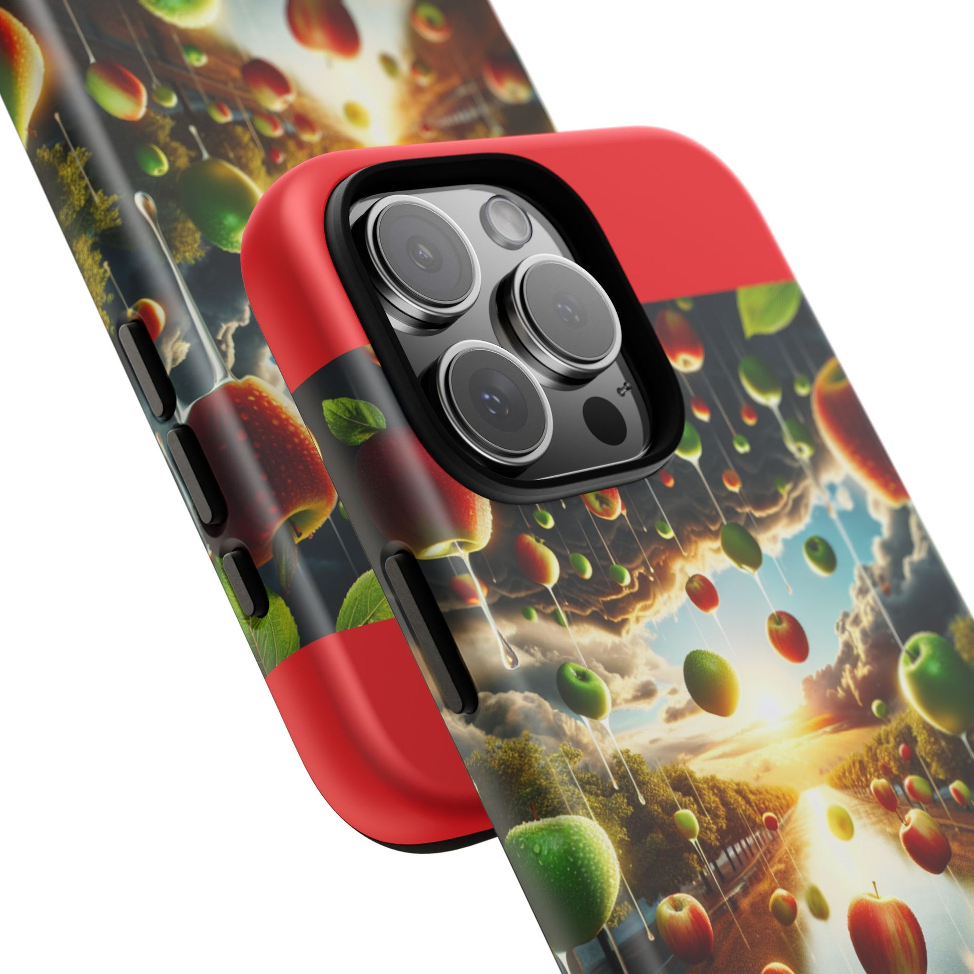 Vibrant Phone Case with Artistic Apple Design, Unique Gift for Art Lovers, Trendy Accessory for Any Occasion, Stylish Smartphone Cover