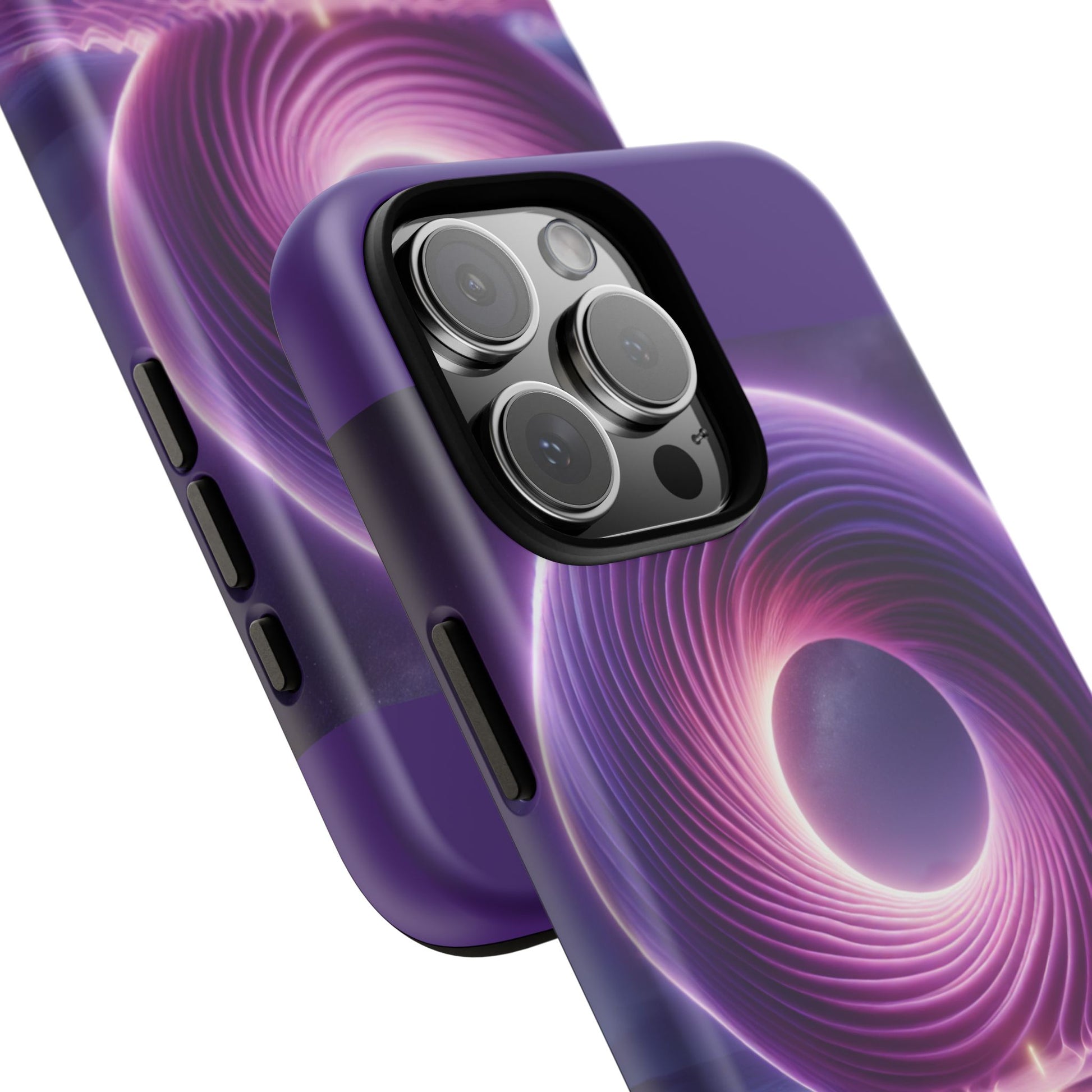Colorful Phone Case with Swirling Design, Tough Phone Cover, Cosmic Phone Protector, Unique Gift for Tech Lovers, Stylish Smartphone Shell