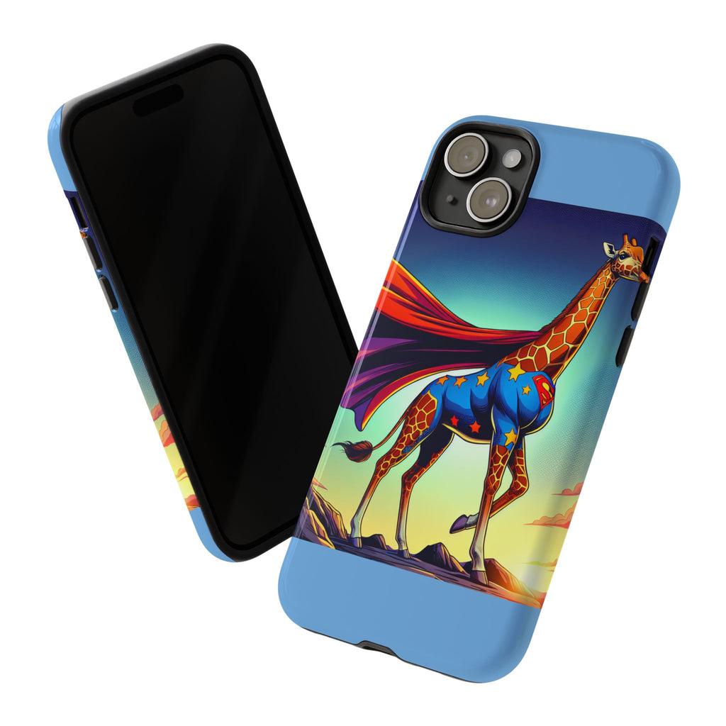 Superhero Giraffe Phone Case | Tough Cases, Unique Gifts, Animal Lover Accessories, Fun Tech Protectors, Cute Phone Covers, Birthday Gift