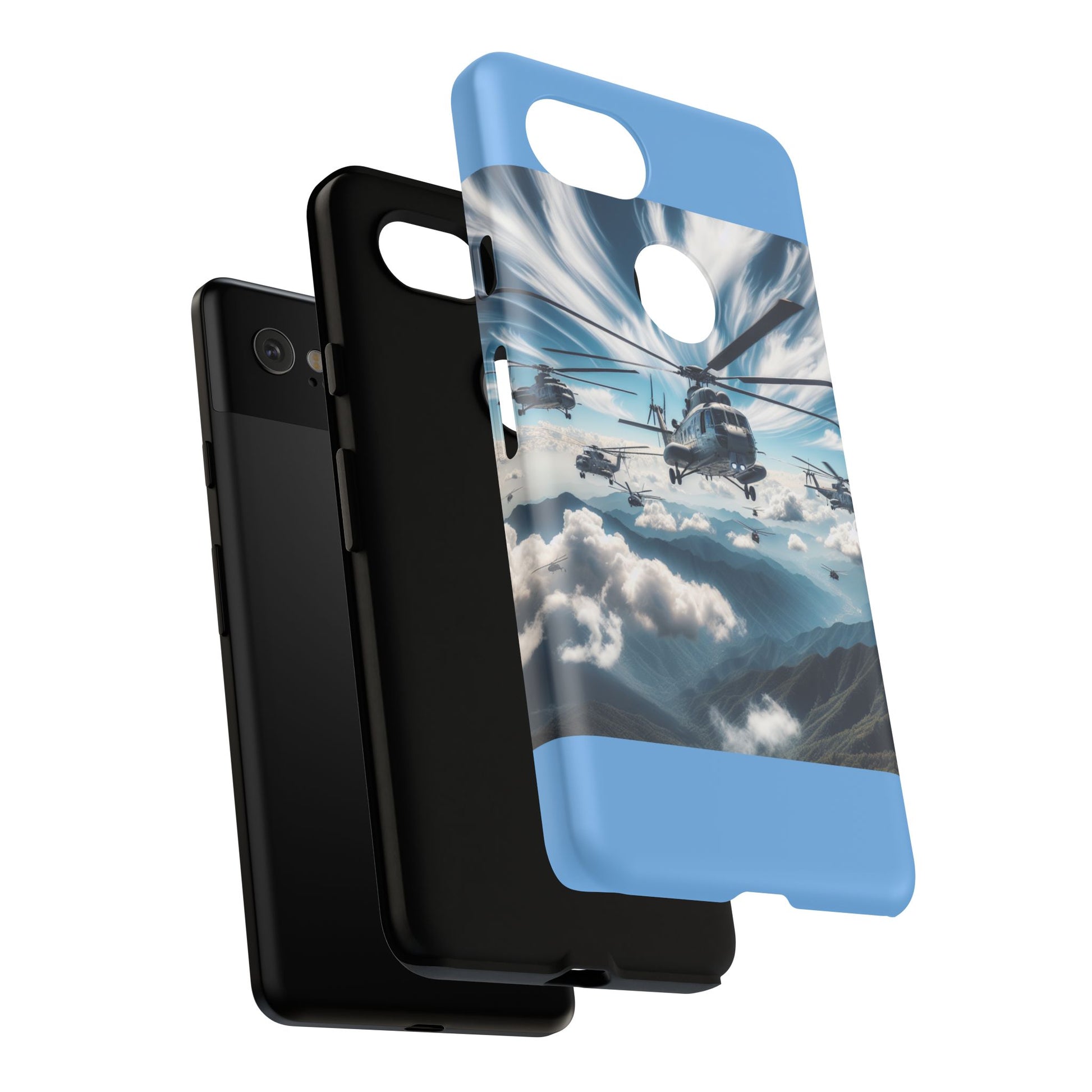 Tough Cases - Helicopter Design Phone Case, Military Style Cover, Unique Gift for Aviation Lovers, Durable Phone Protector, Hobbyist [...]