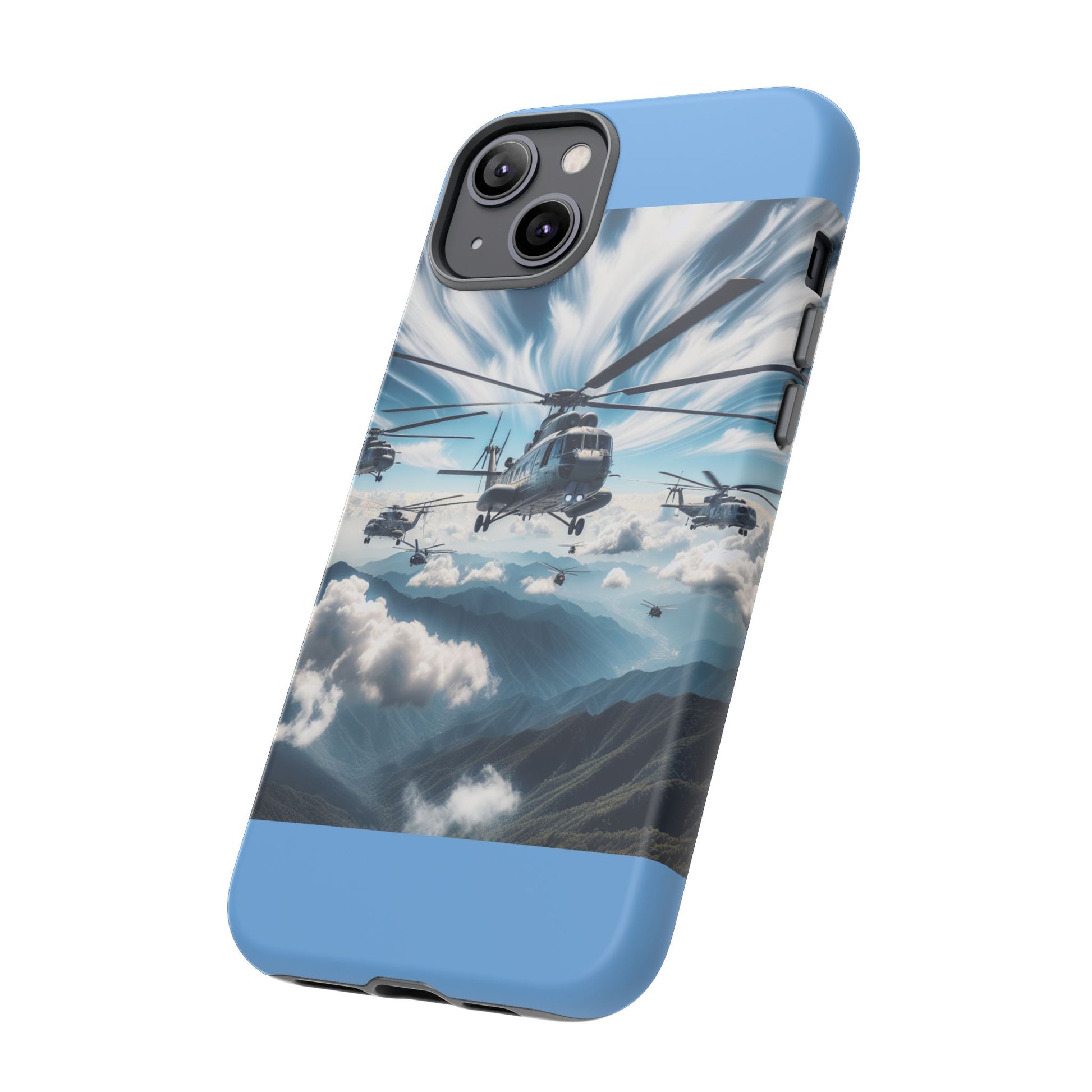 Tough Cases - Helicopter Design Phone Case, Military Style Cover, Unique Gift for Aviation Lovers, Durable Phone Protector, Hobbyist [...]