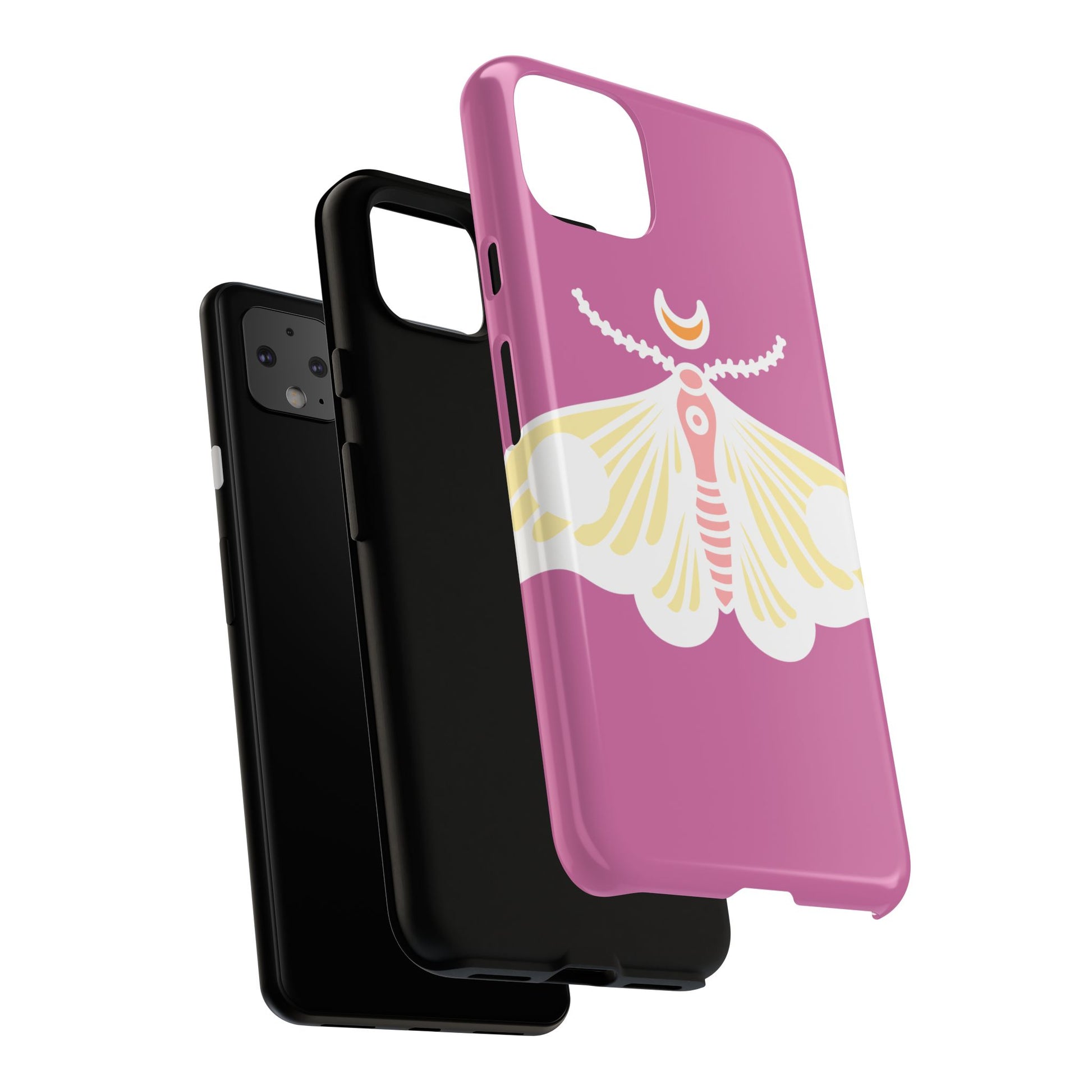 Colorful Moth Phone Case | Tough Cases for iPhone, Unique Gift, Nature Lovers, Boho Style, Trendy Accessories