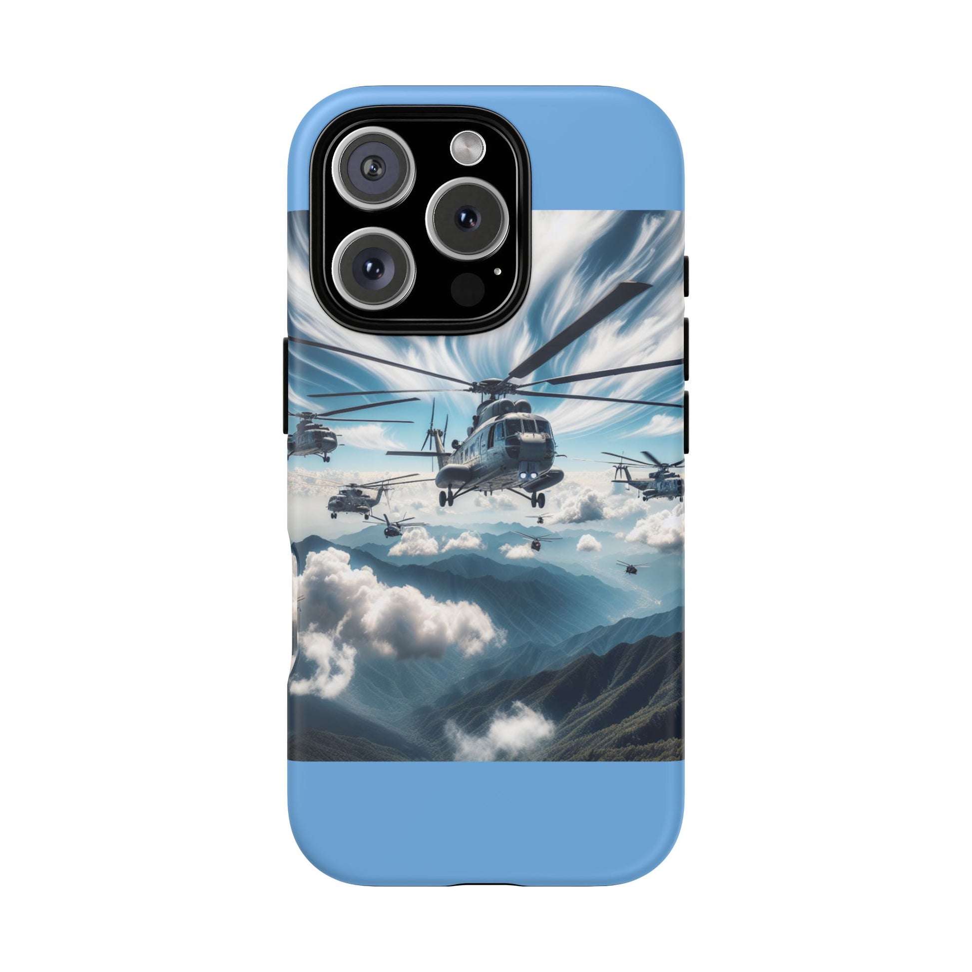 Tough Cases - Helicopter Design Phone Case, Military Style Cover, Unique Gift for Aviation Lovers, Durable Phone Protector, Hobbyist [...]