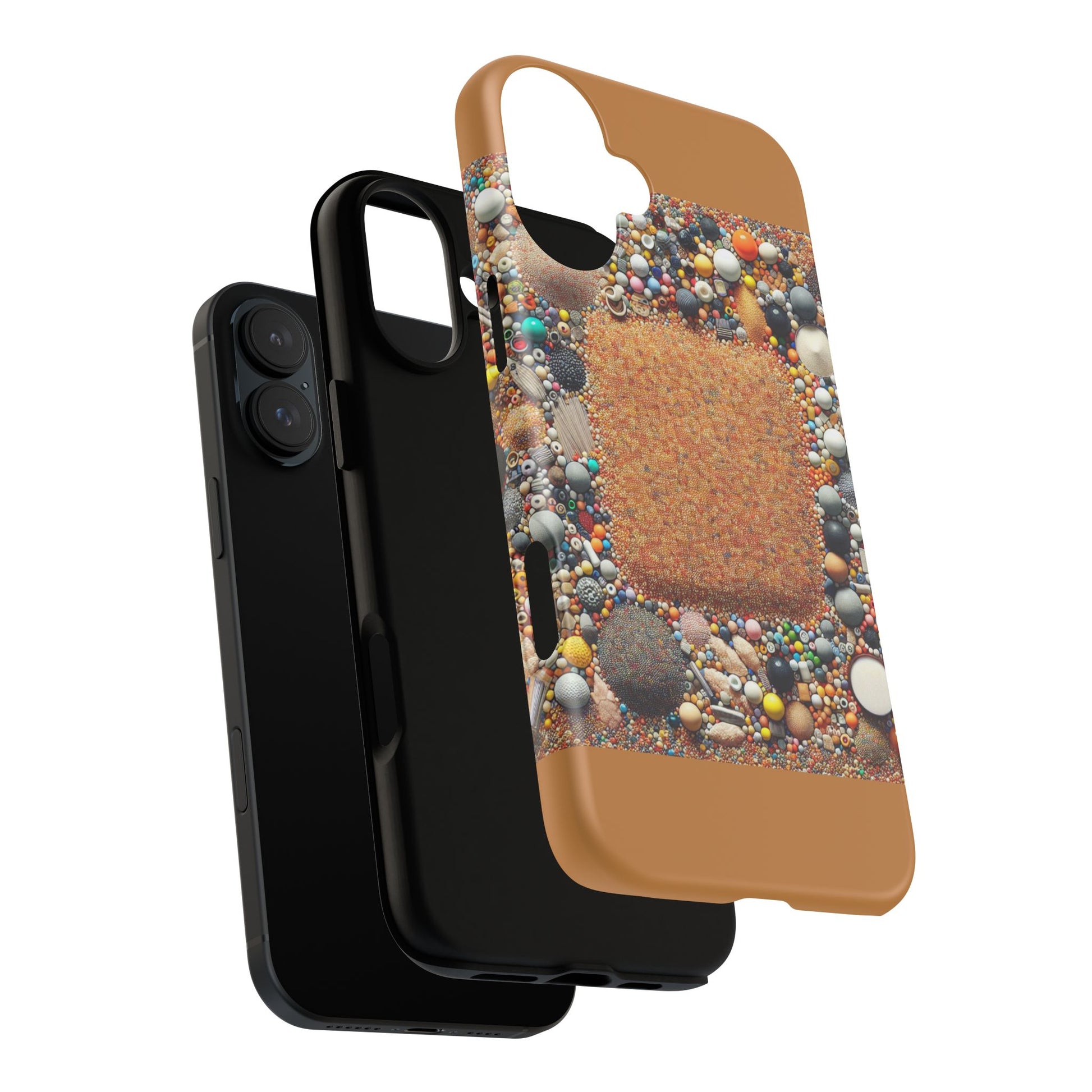 Colorful Phone Case with Unique Texture, Tough Case, Phone Accessory, Trendy Design, Gift for Tech Lovers, Durable Protection