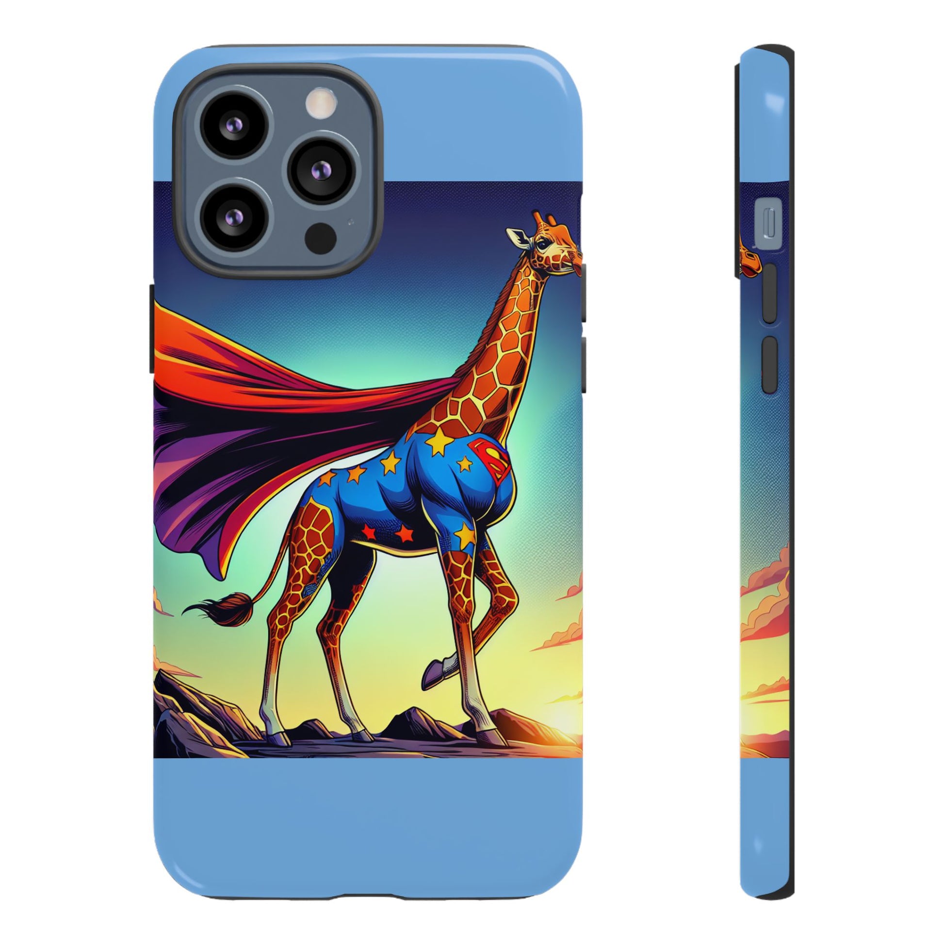 Superhero Giraffe Phone Case | Tough Cases, Unique Gifts, Animal Lover Accessories, Fun Tech Protectors, Cute Phone Covers, Birthday Gift