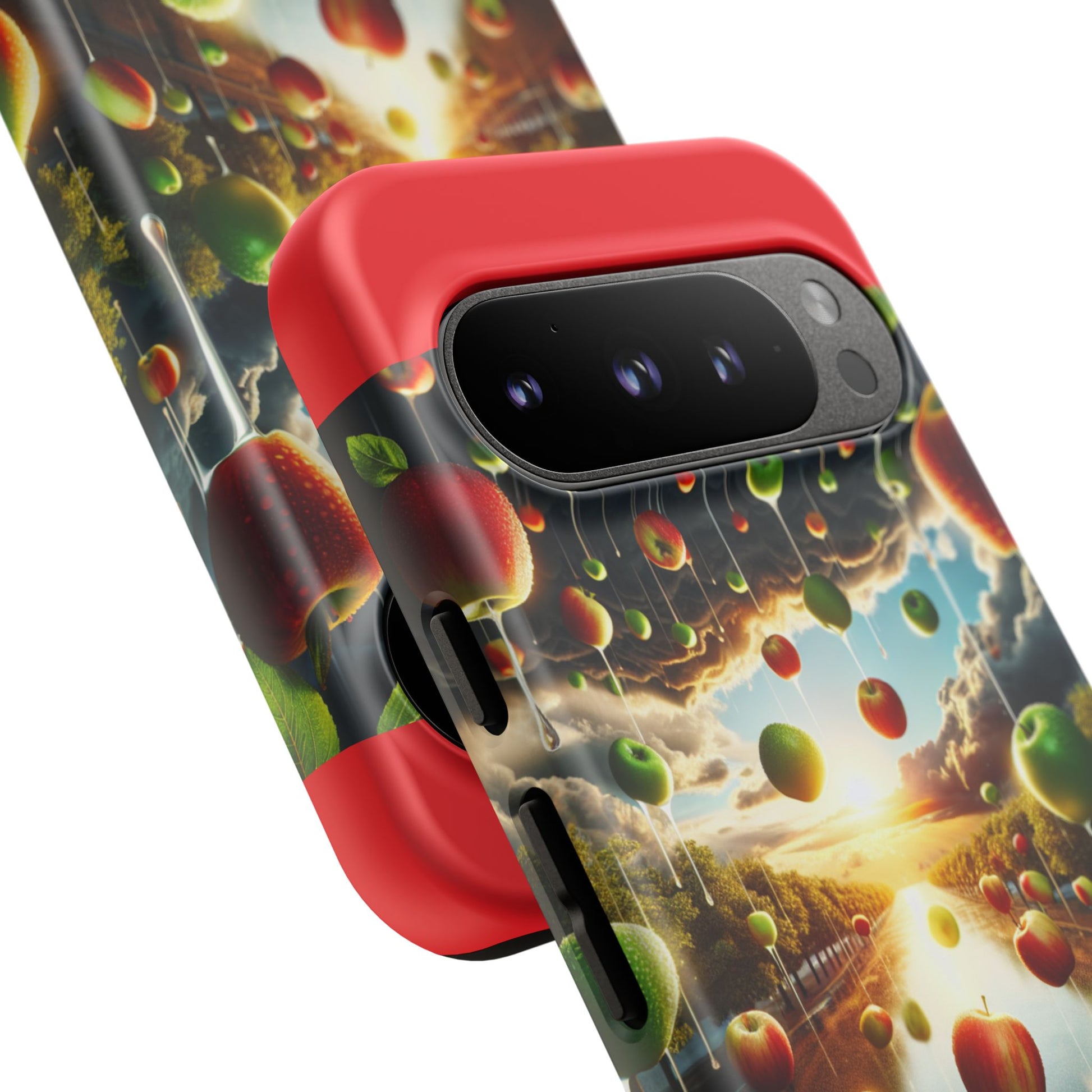 Vibrant Phone Case with Artistic Apple Design, Unique Gift for Art Lovers, Trendy Accessory for Any Occasion, Stylish Smartphone Cover