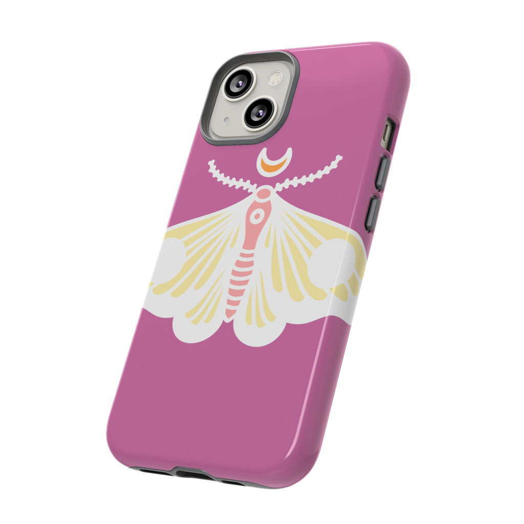 Colorful Moth Phone Case | Tough Cases for iPhone, Unique Gift, Nature Lovers, Boho Style, Trendy Accessories