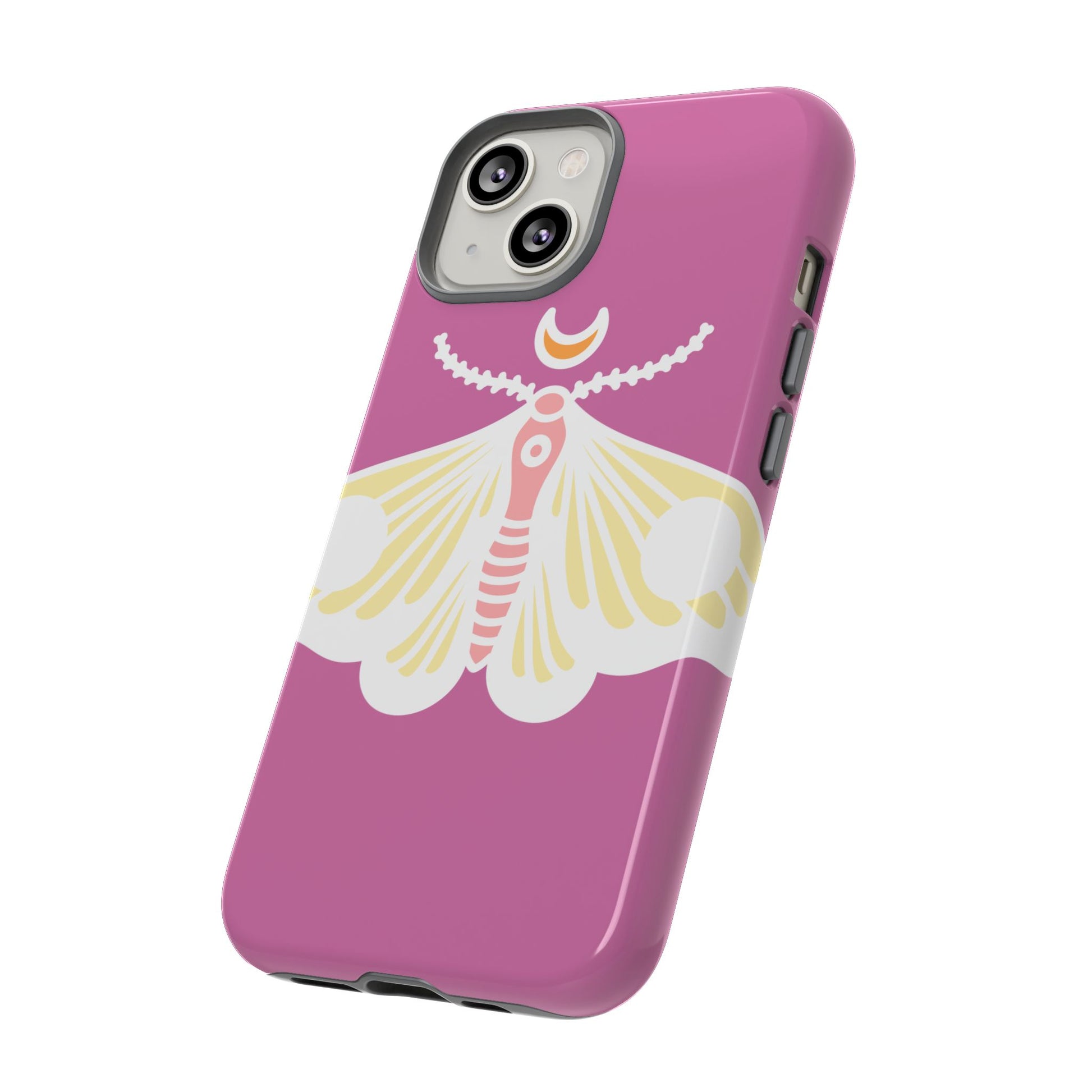 Colorful Moth Phone Case | Tough Cases for iPhone, Unique Gift, Nature Lovers, Boho Style, Trendy Accessories