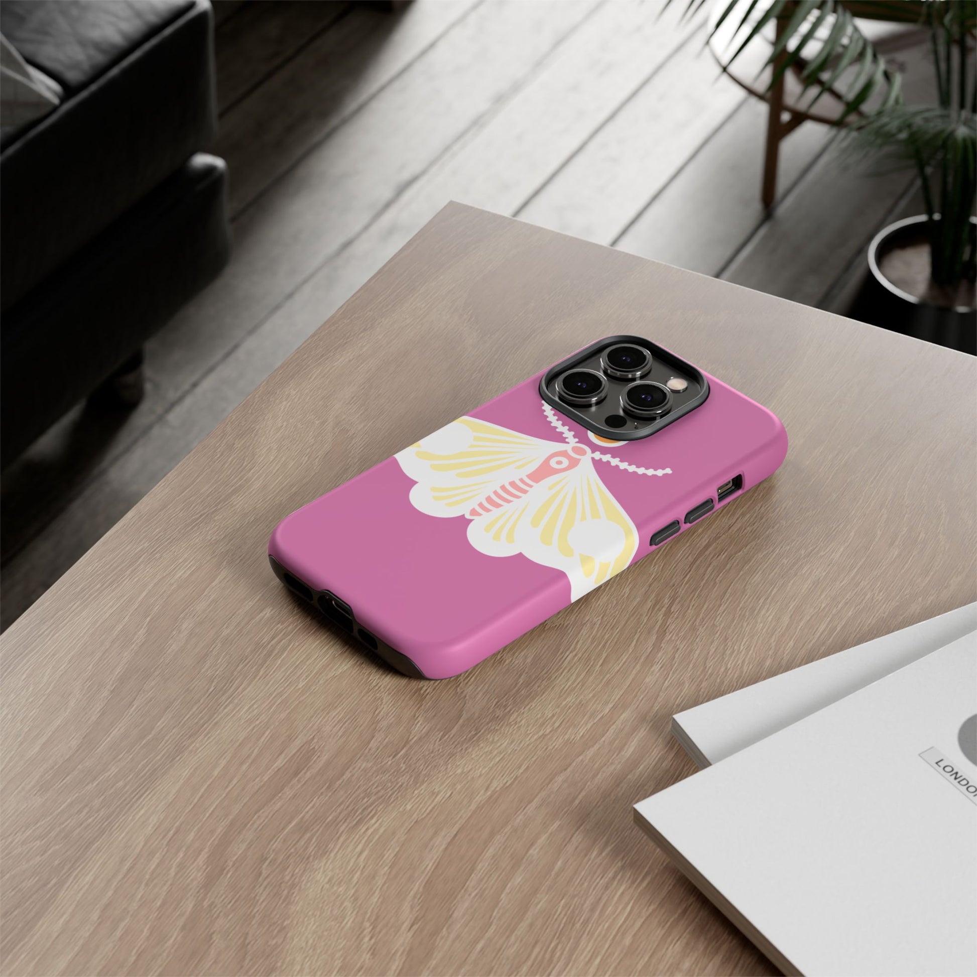 Colorful Moth Phone Case | Tough Cases for iPhone, Unique Gift, Nature Lovers, Boho Style, Trendy Accessories