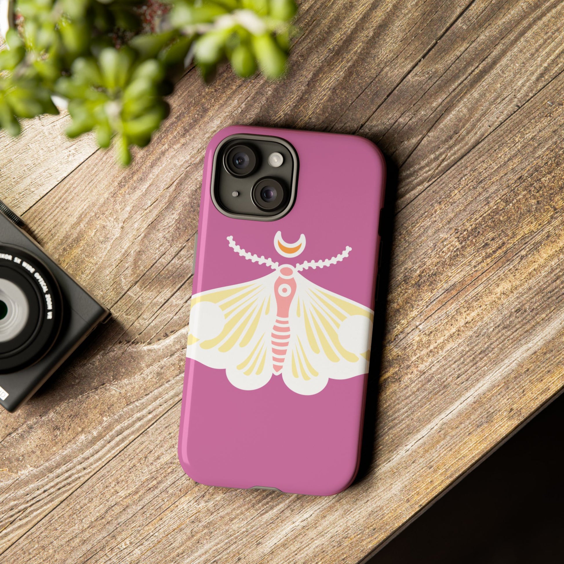 Colorful Moth Phone Case | Tough Cases for iPhone, Unique Gift, Nature Lovers, Boho Style, Trendy Accessories