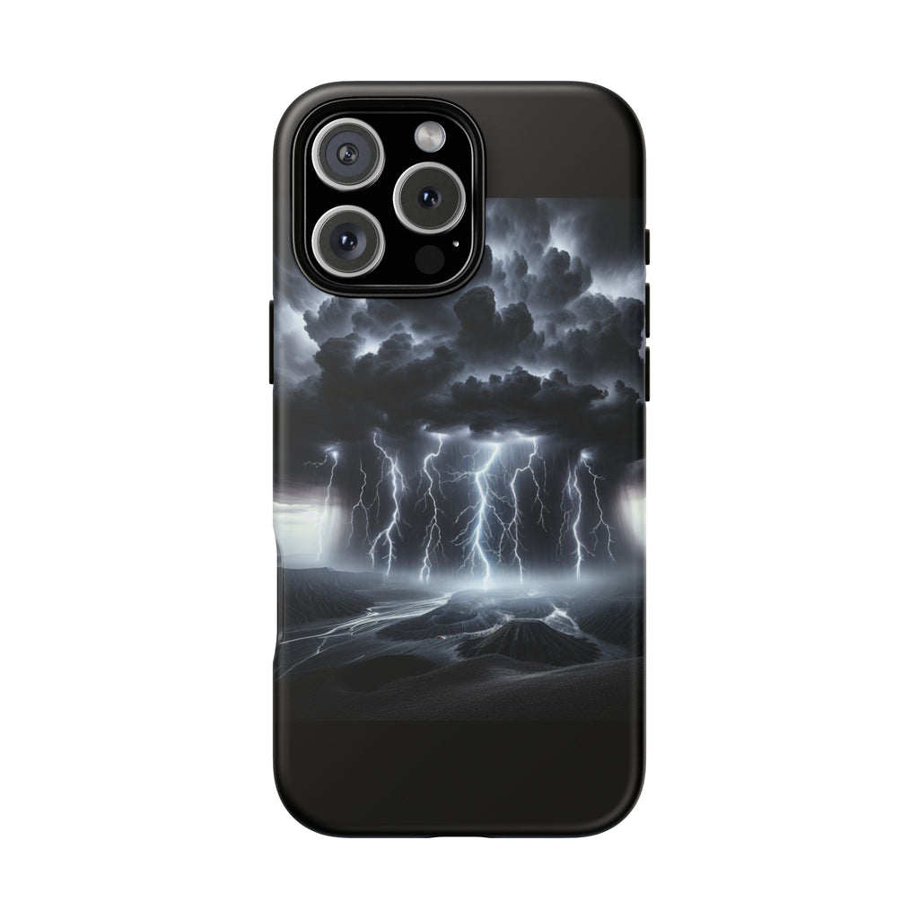 Tough Cases for the Bold: Stormy Thunder Phone Case, Lightning Protection, Durable Cover for Adventurers, Unique Gift for Nature [...]