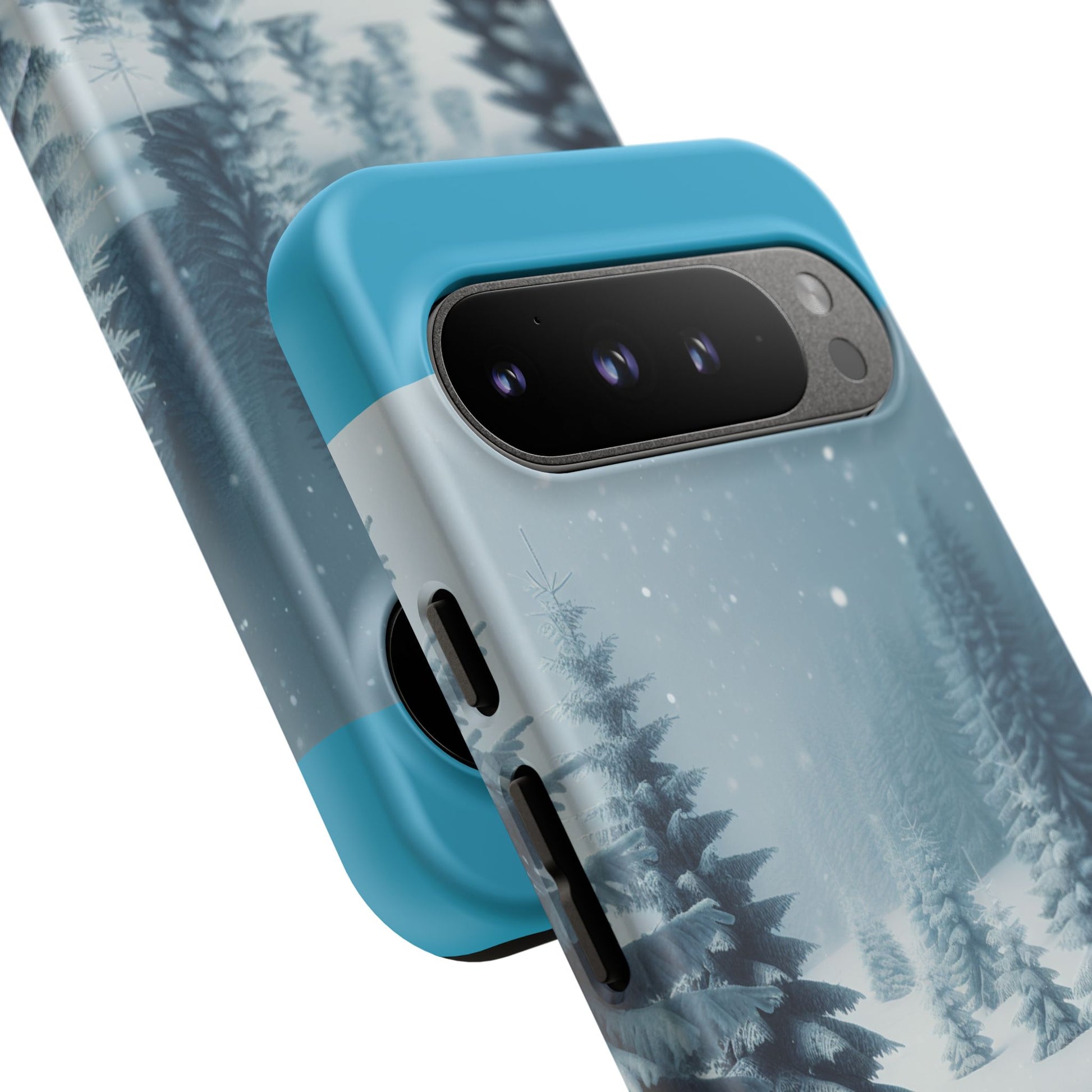 Winter Forest Phone Case, Tough Cases for iPhone, Snowy Landscape Design, Nature Lover Gift, Holiday Accessories