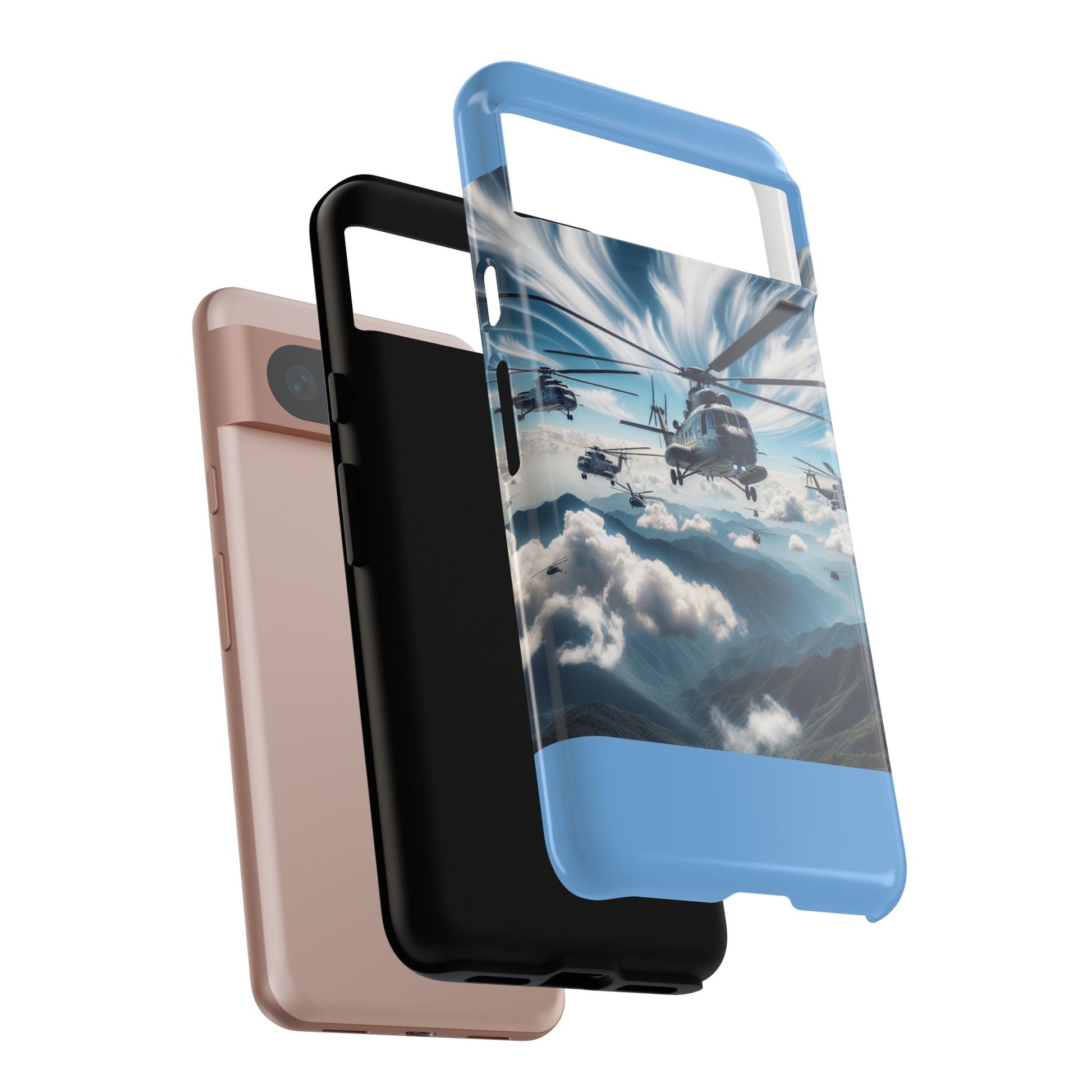 Tough Cases - Helicopter Design Phone Case, Military Style Cover, Unique Gift for Aviation Lovers, Durable Phone Protector, Hobbyist [...]