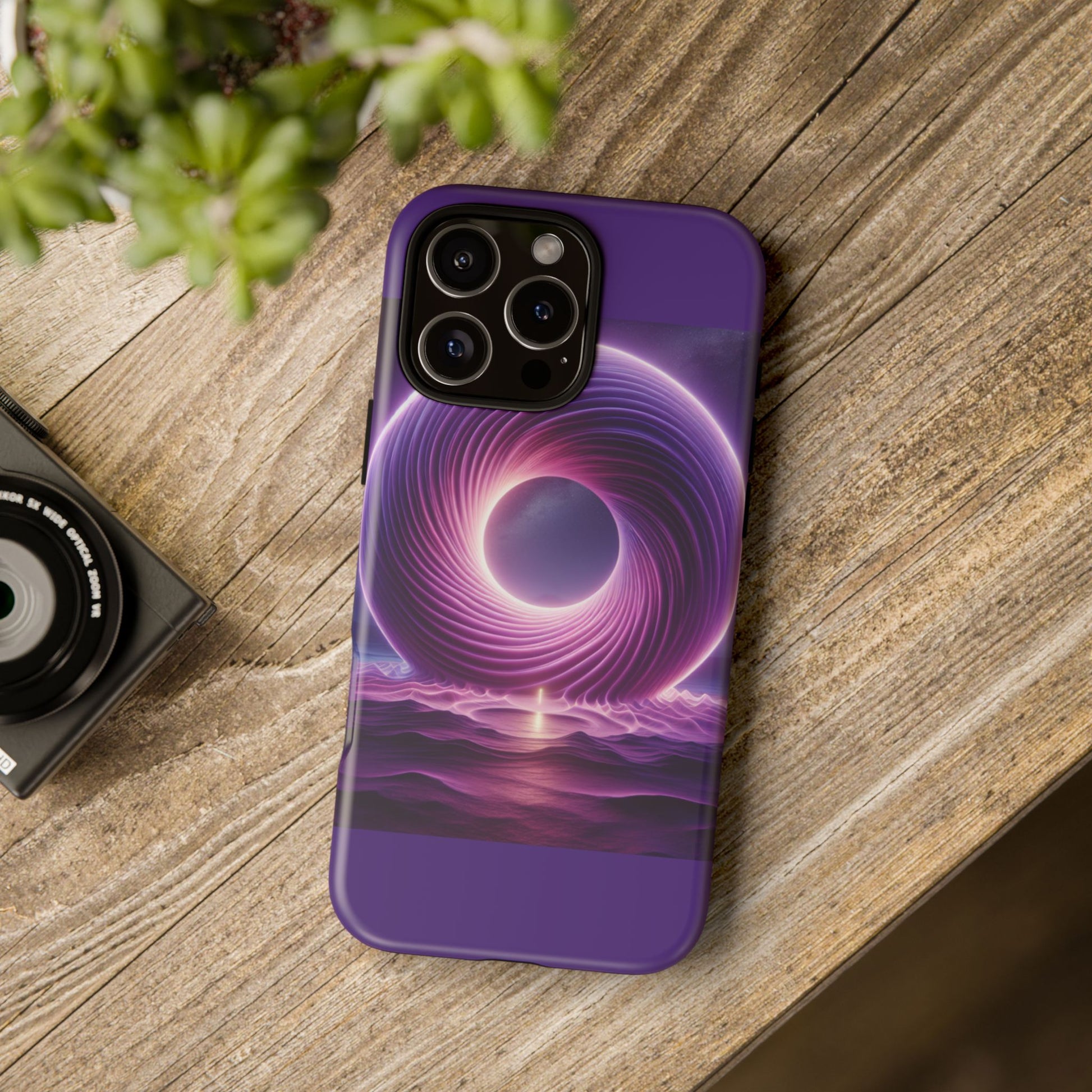 Colorful Phone Case with Swirling Design, Tough Phone Cover, Cosmic Phone Protector, Unique Gift for Tech Lovers, Stylish Smartphone Shell