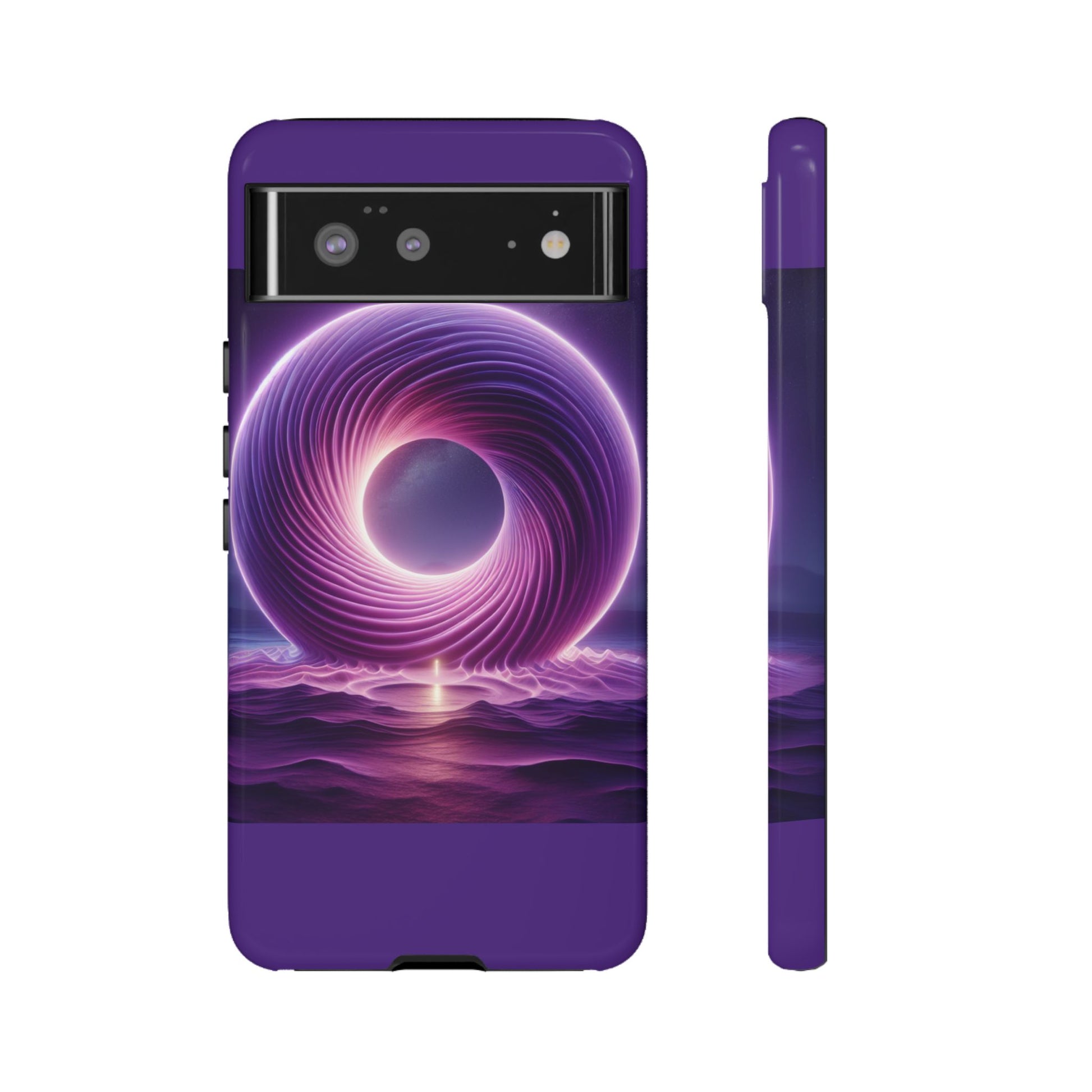Colorful Phone Case with Swirling Design, Tough Phone Cover, Cosmic Phone Protector, Unique Gift for Tech Lovers, Stylish Smartphone Shell