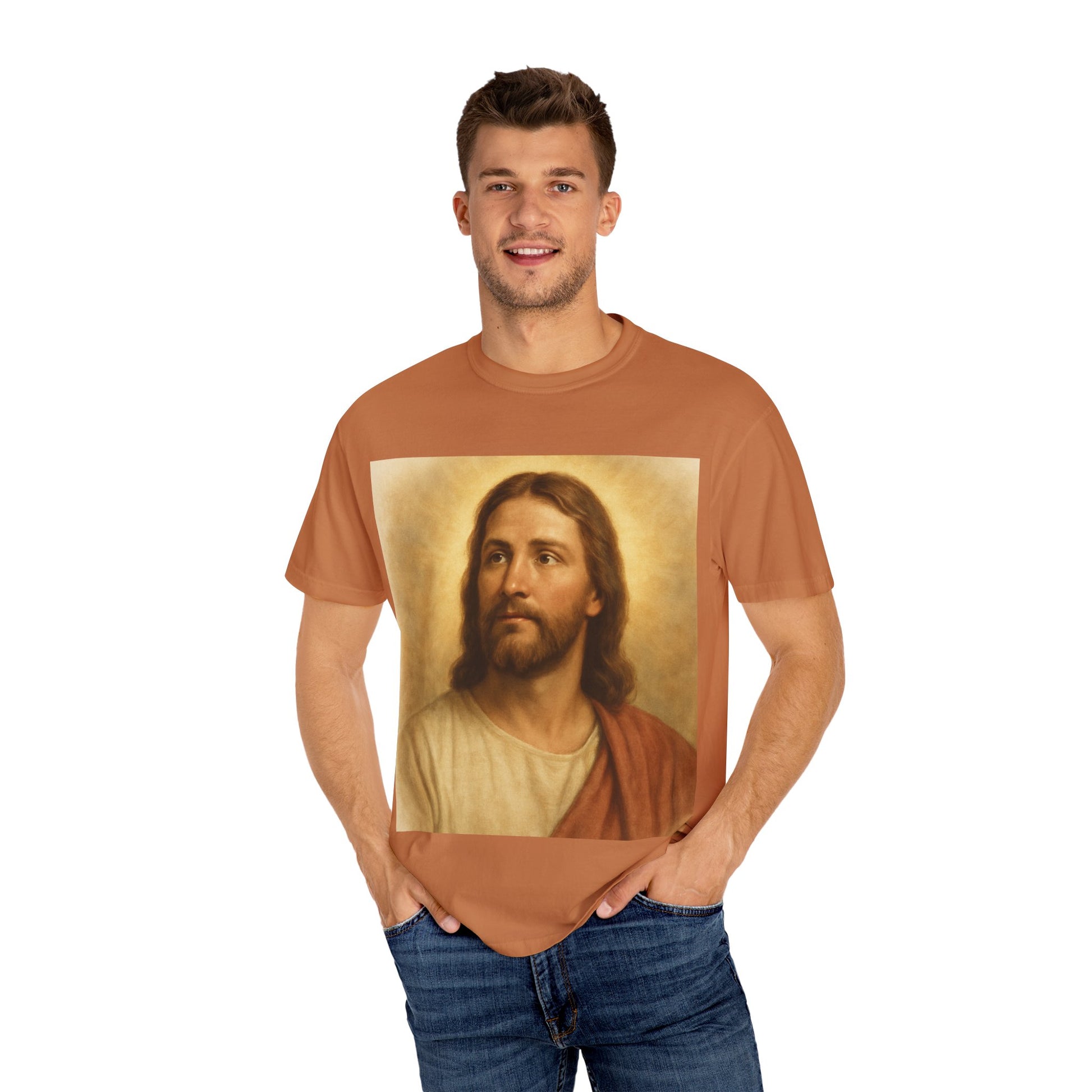 Vintage Religious Graphic T-Shirt - Inspirational Christ Design