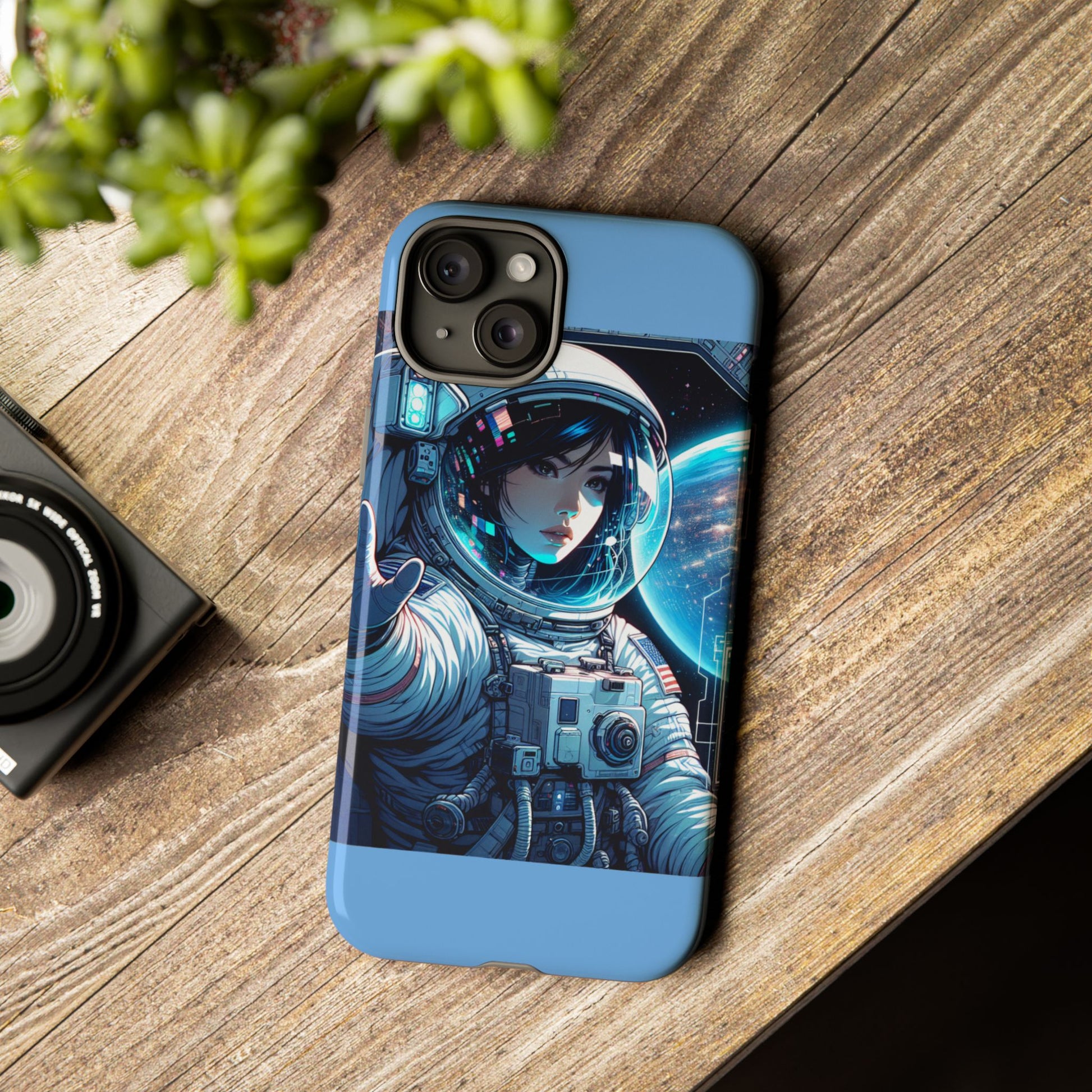 Astronaut Phone Case, Space-Themed Tough Case, Unique Gift for Science Lovers, Trendy Protection for Smartphones, Cool Tech Accessories