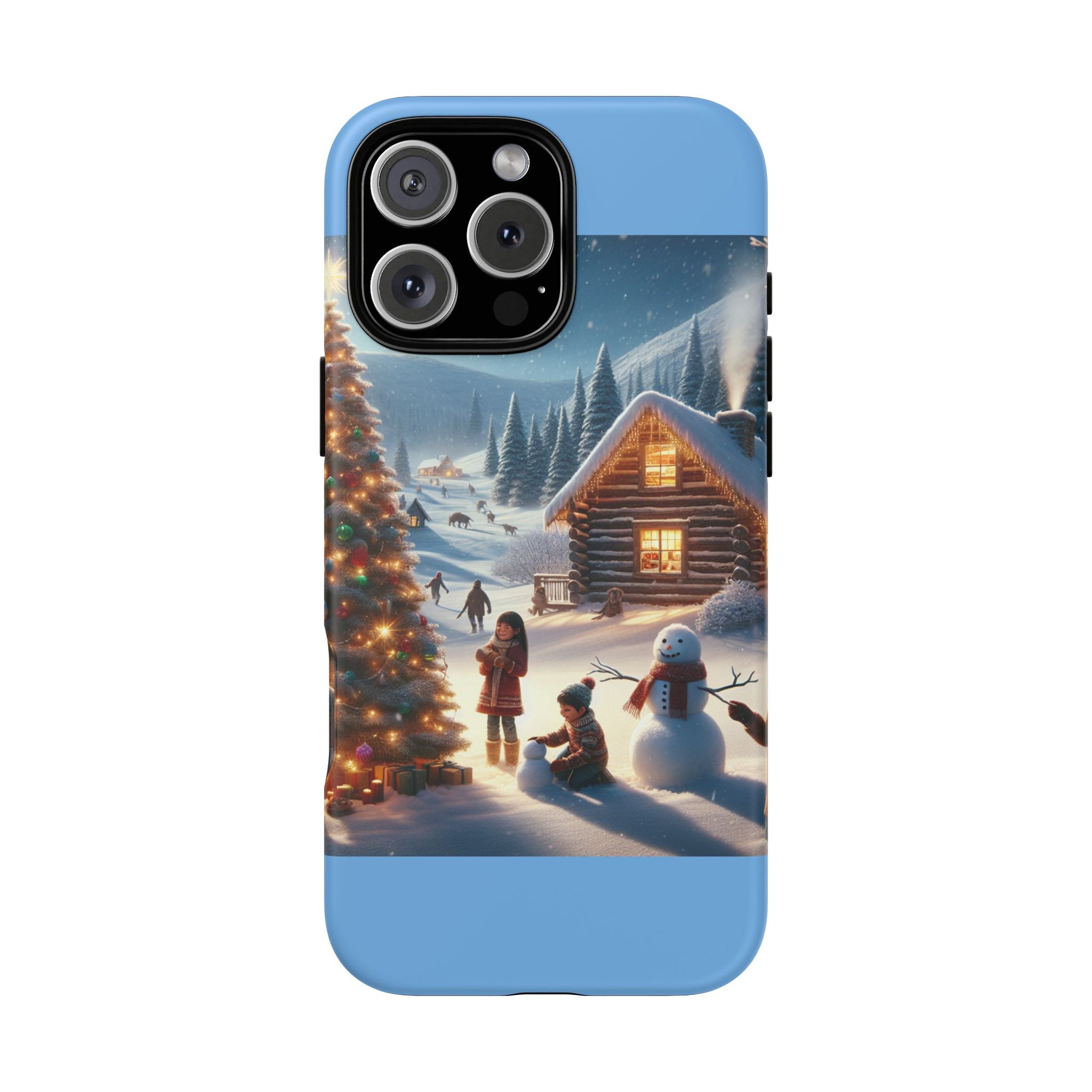 Winter Wonderland Phone Case, Holiday Gift for Him/Her, Cute Christmas Phone Cover, Unique Winter Scene Case, Festive Tech Accessories