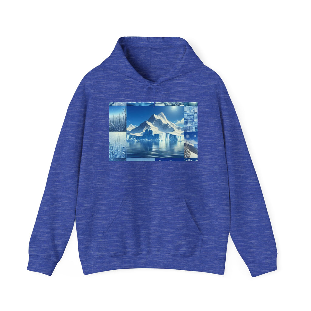 Serene Mountain Landscape Hoodie - Cozy Sweatshirt, Unisex Pullover, Nature Lover Gift, Outdoor Enthusiast Apparel, Relaxing Wear