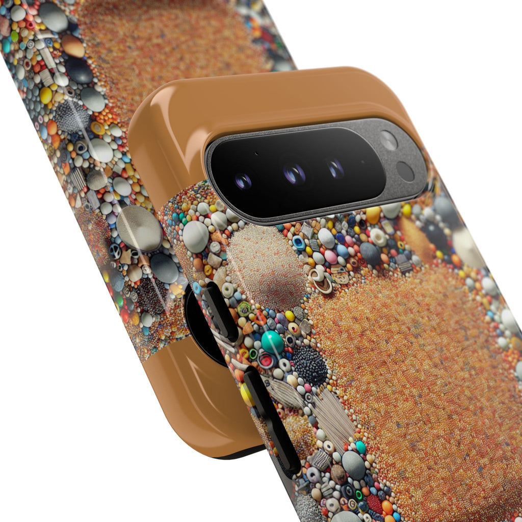 Colorful Phone Case with Unique Texture, Tough Case, Phone Accessory, Trendy Design, Gift for Tech Lovers, Durable Protection