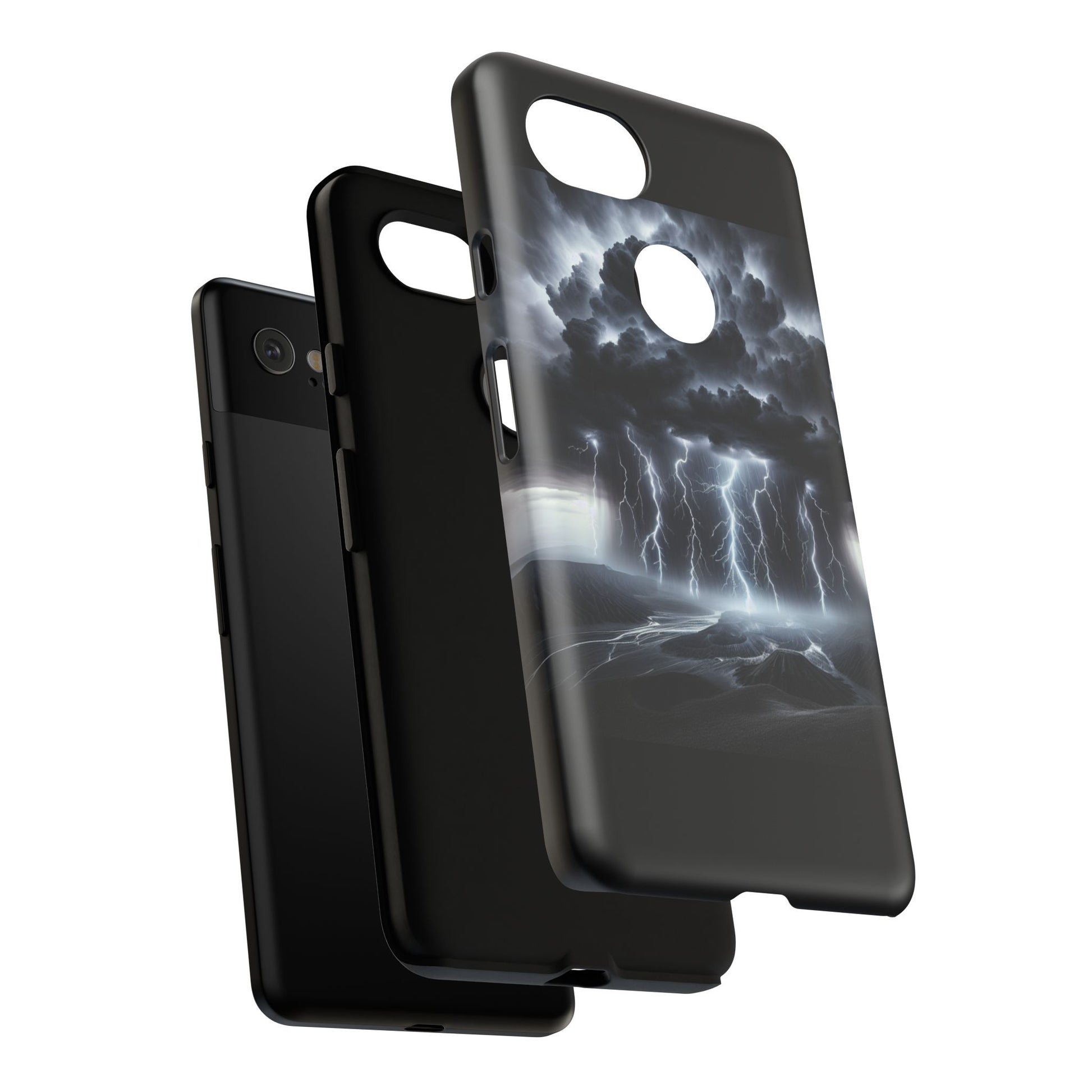 Tough Cases for the Bold: Stormy Thunder Phone Case, Lightning Protection, Durable Cover for Adventurers, Unique Gift for Nature [...]