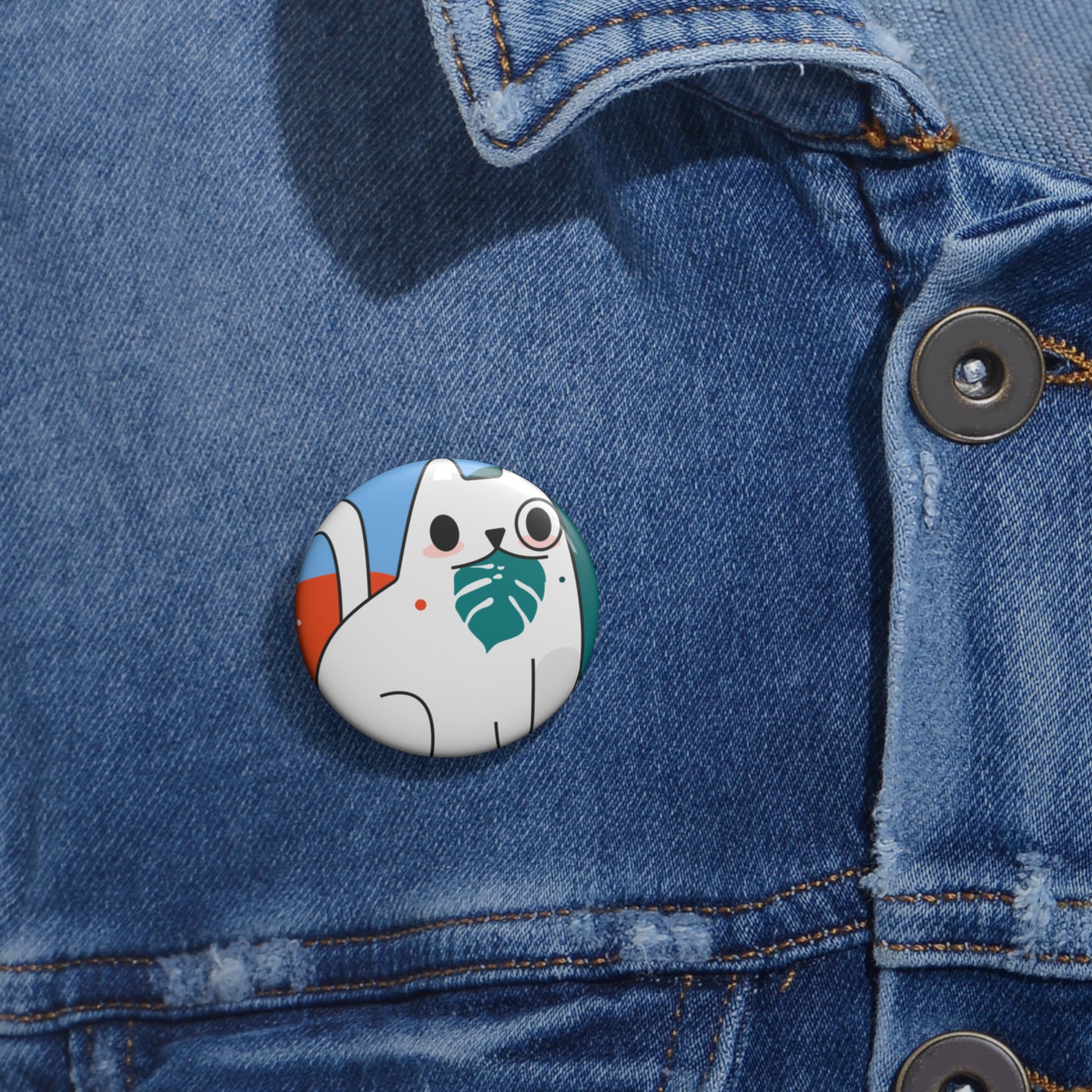 Custom Cat Pin Buttons - Fun Accessories for Animal Lovers, Cute Gifts for Birthdays, Pet Lovers, Cute Fashion, and Events