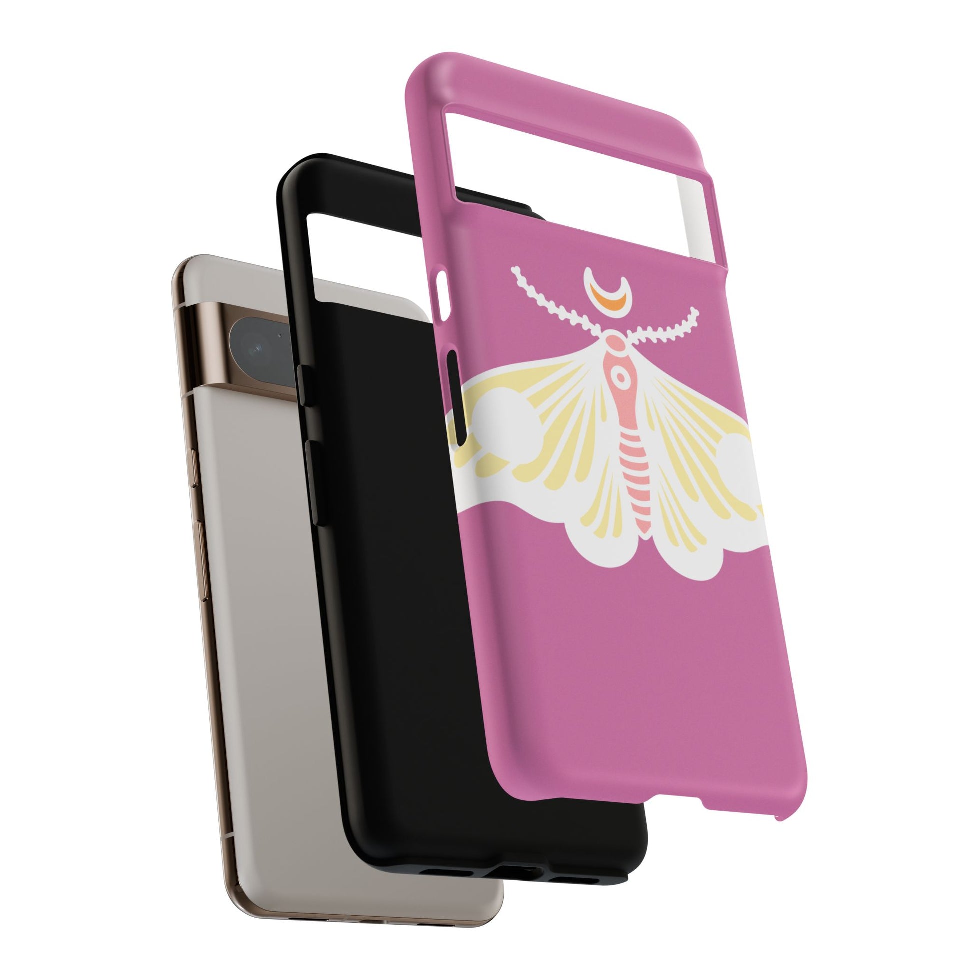 Colorful Moth Phone Case | Tough Cases for iPhone, Unique Gift, Nature Lovers, Boho Style, Trendy Accessories