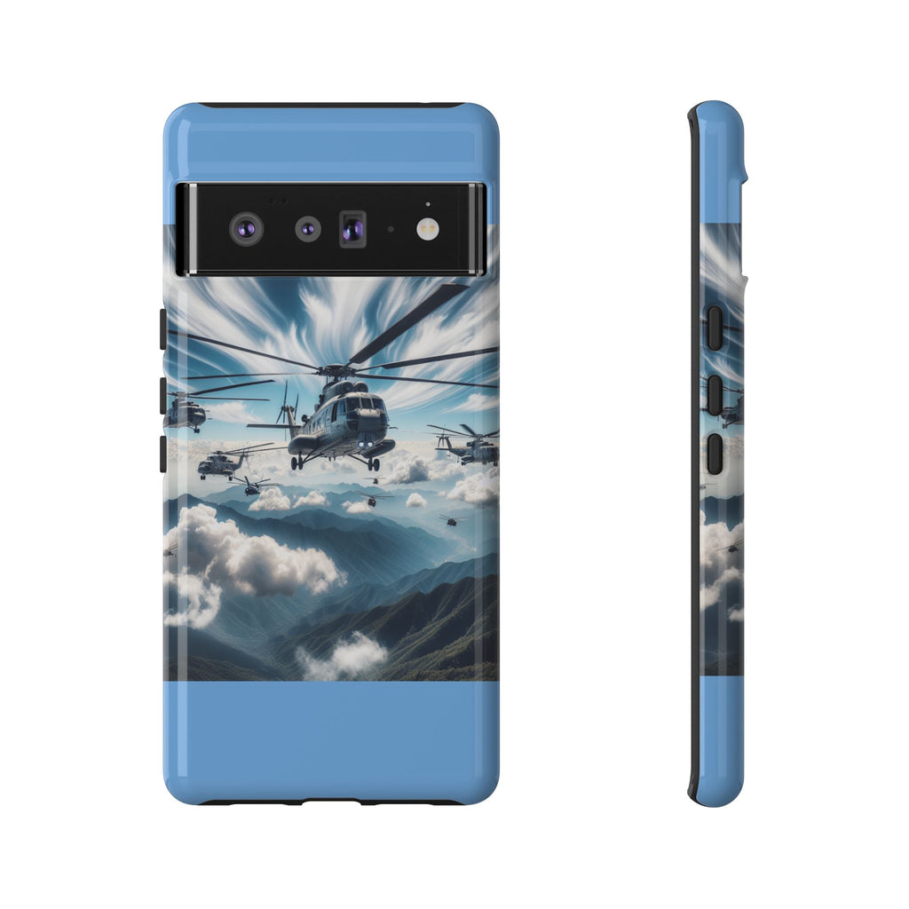 Tough Cases - Helicopter Design Phone Case, Military Style Cover, Unique Gift for Aviation Lovers, Durable Phone Protector, Hobbyist [...]