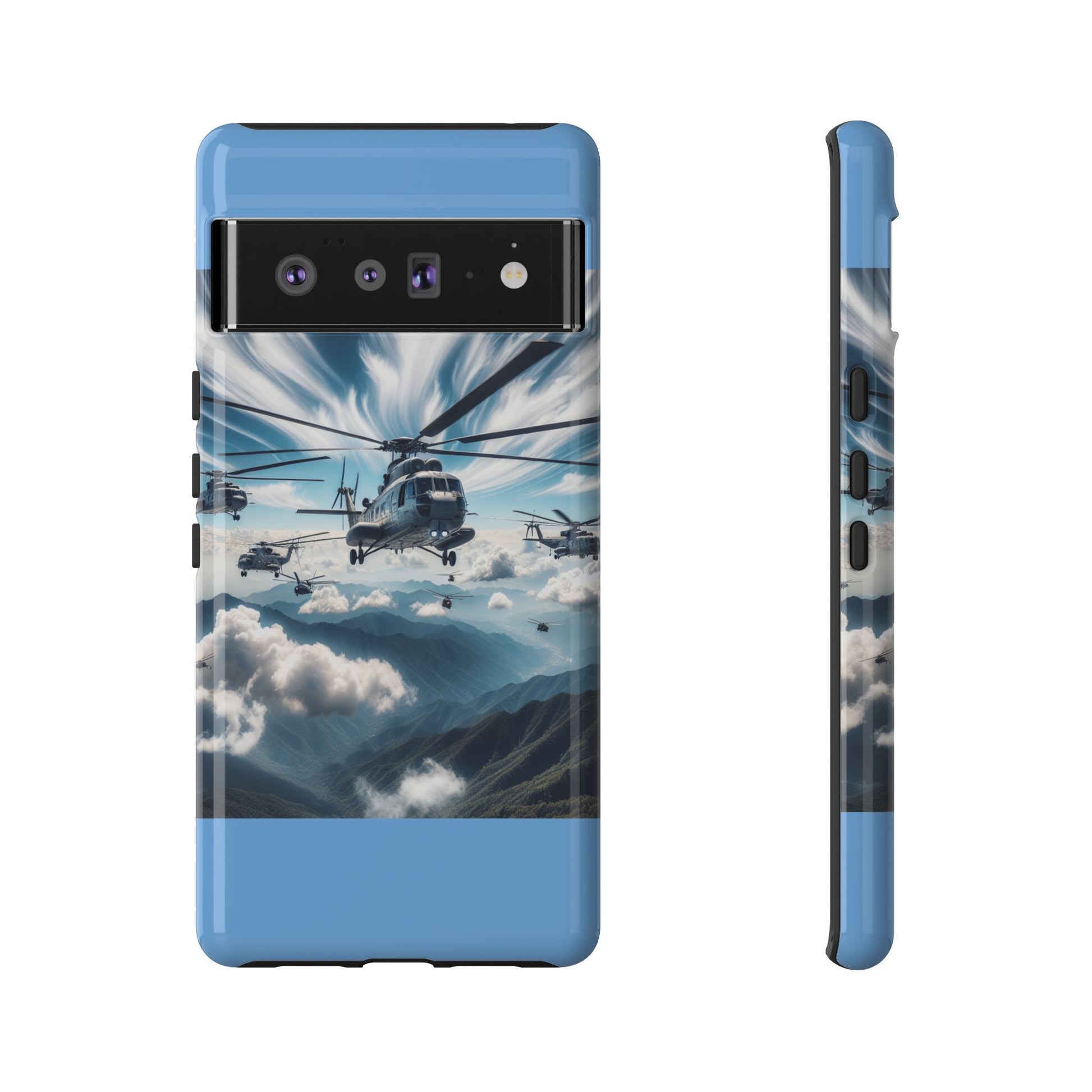 Tough Cases - Helicopter Design Phone Case, Military Style Cover, Unique Gift for Aviation Lovers, Durable Phone Protector, Hobbyist [...]