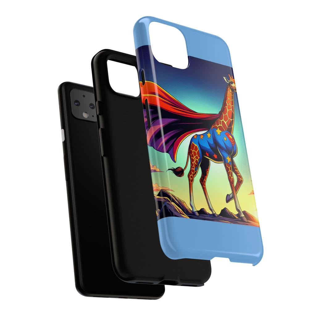Superhero Giraffe Phone Case | Tough Cases, Unique Gifts, Animal Lover Accessories, Fun Tech Protectors, Cute Phone Covers, Birthday Gift