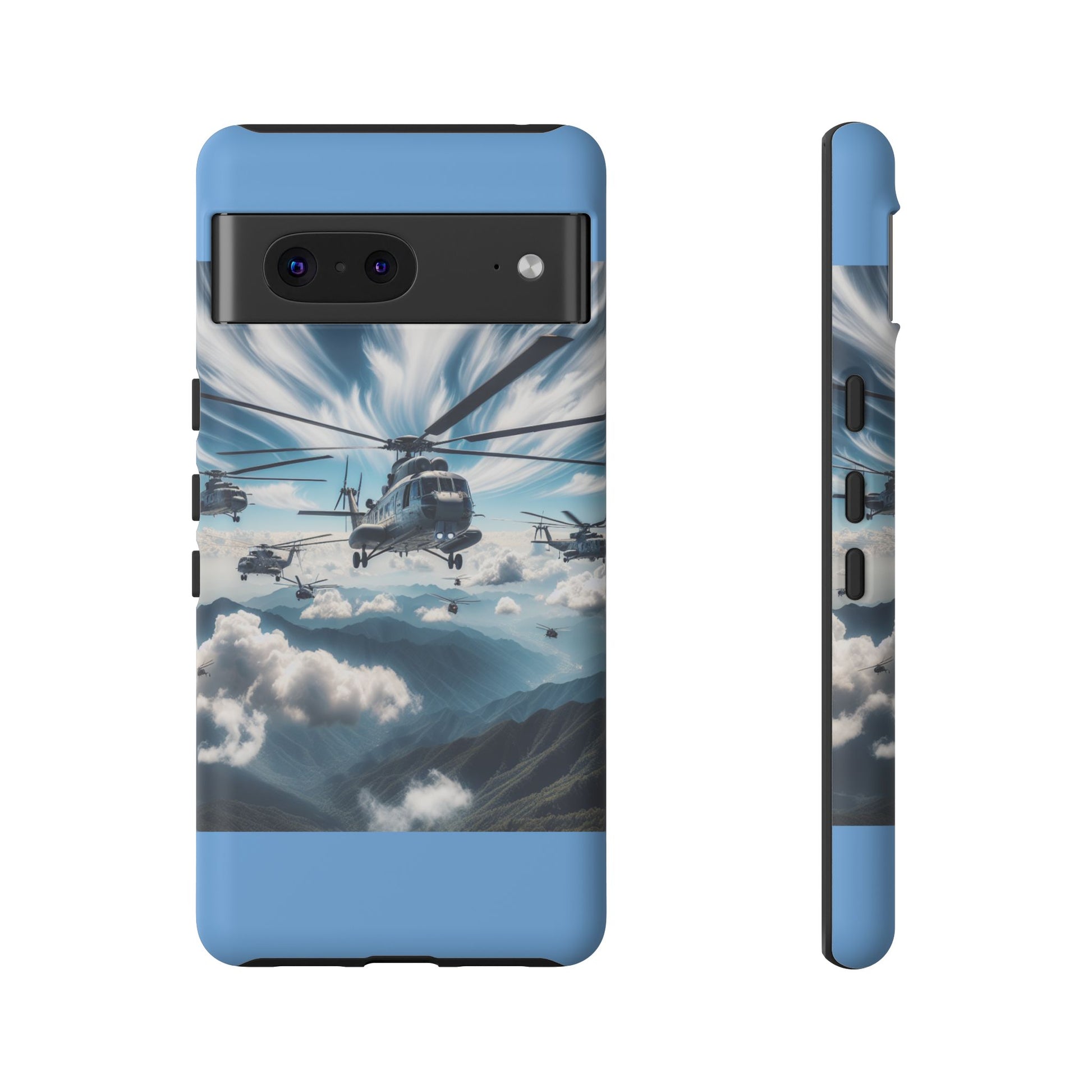 Tough Cases - Helicopter Design Phone Case, Military Style Cover, Unique Gift for Aviation Lovers, Durable Phone Protector, Hobbyist [...]