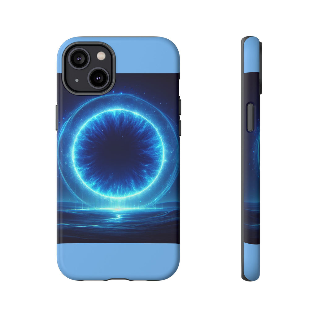 Blue Galaxy Phone Case, Tough Phone Cover, Cosmic Protection Case, Space Design, Gift for Space Lovers