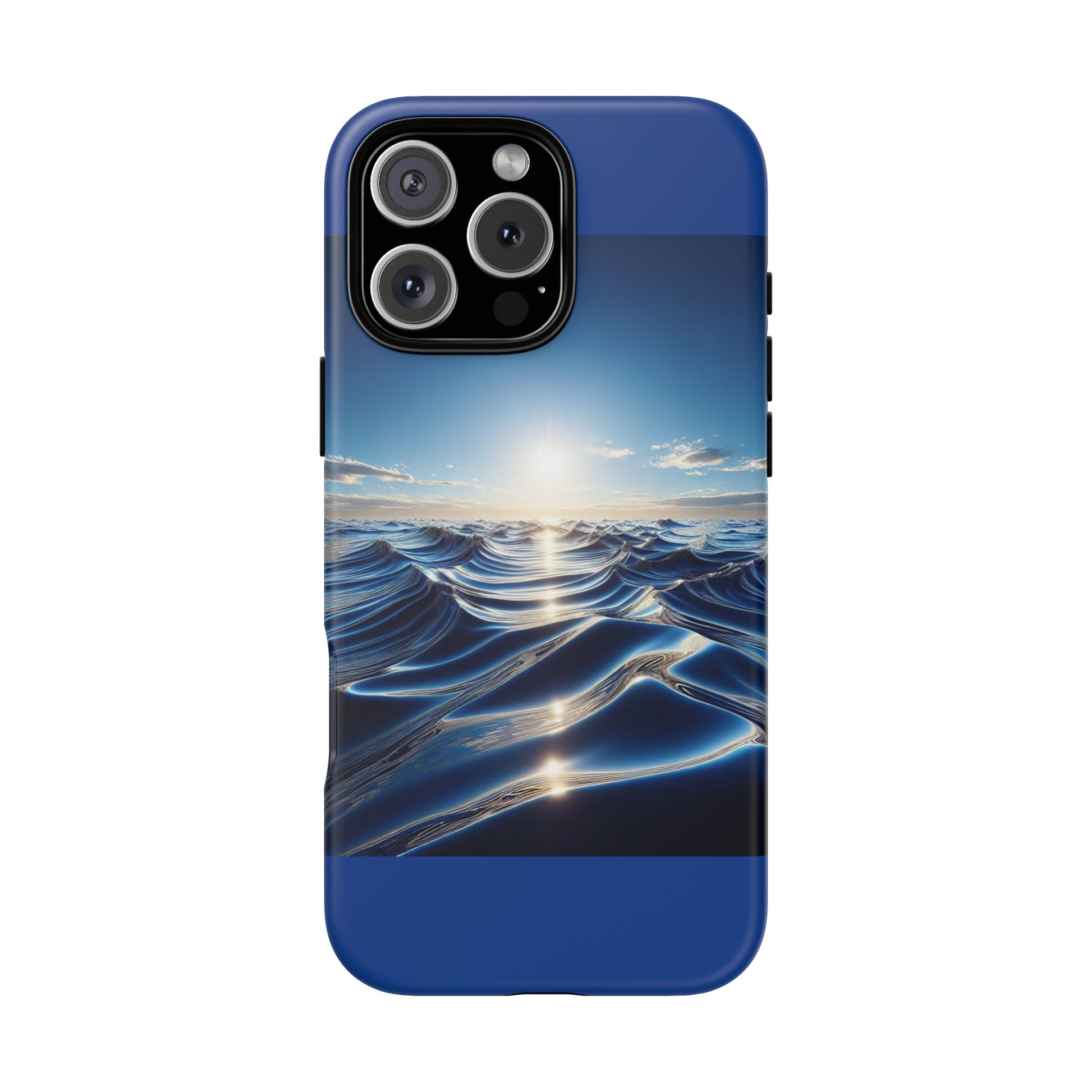 Ocean Wave Phone Case, Tough Phone Cover, Stylish Cell Case, Gift for Beach Lovers, Customizable Phone Accessory