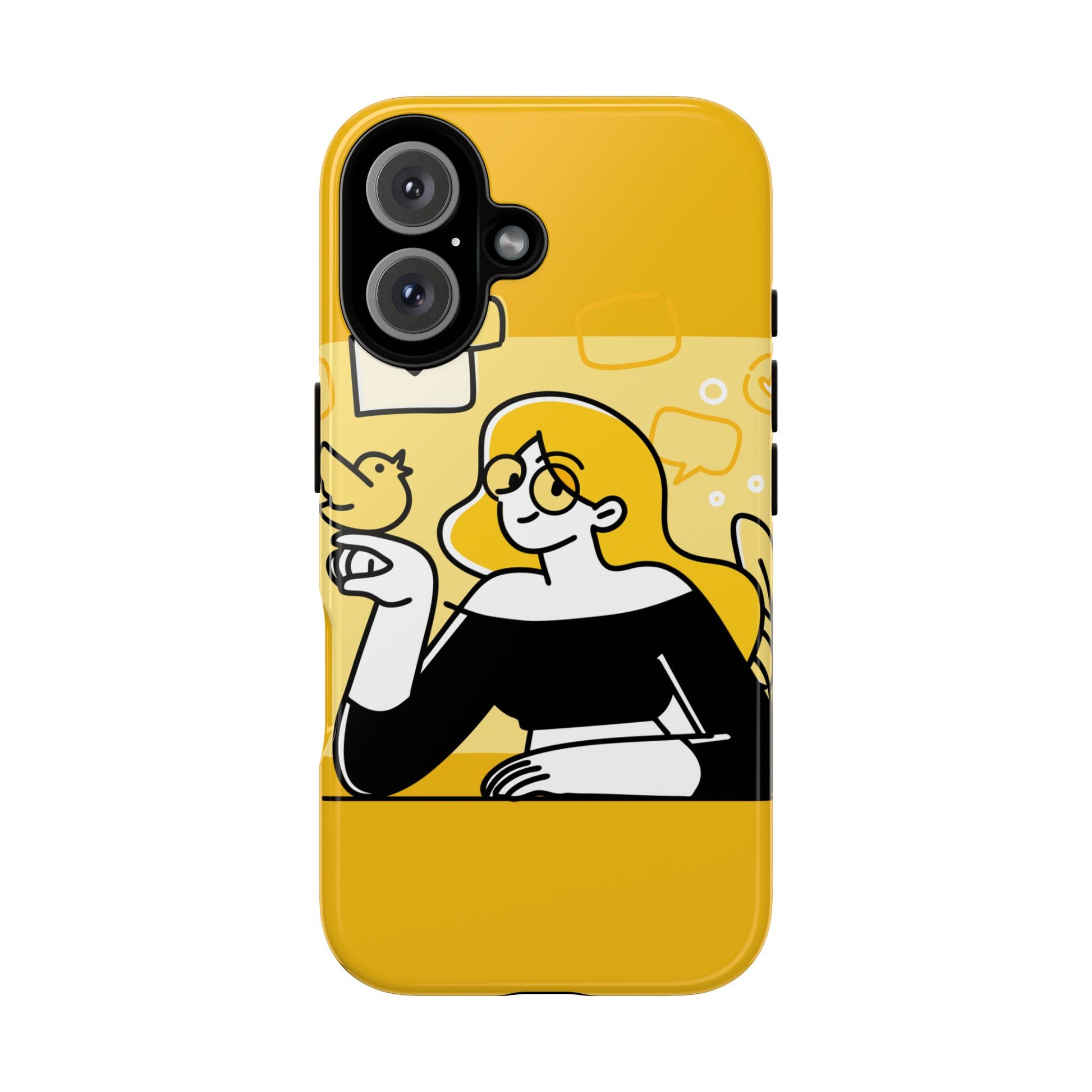 Chic Phone Case with Playful Design, Smartphone Cover, Unique Gift, Trendy Accessory, Eco-Friendly Case
