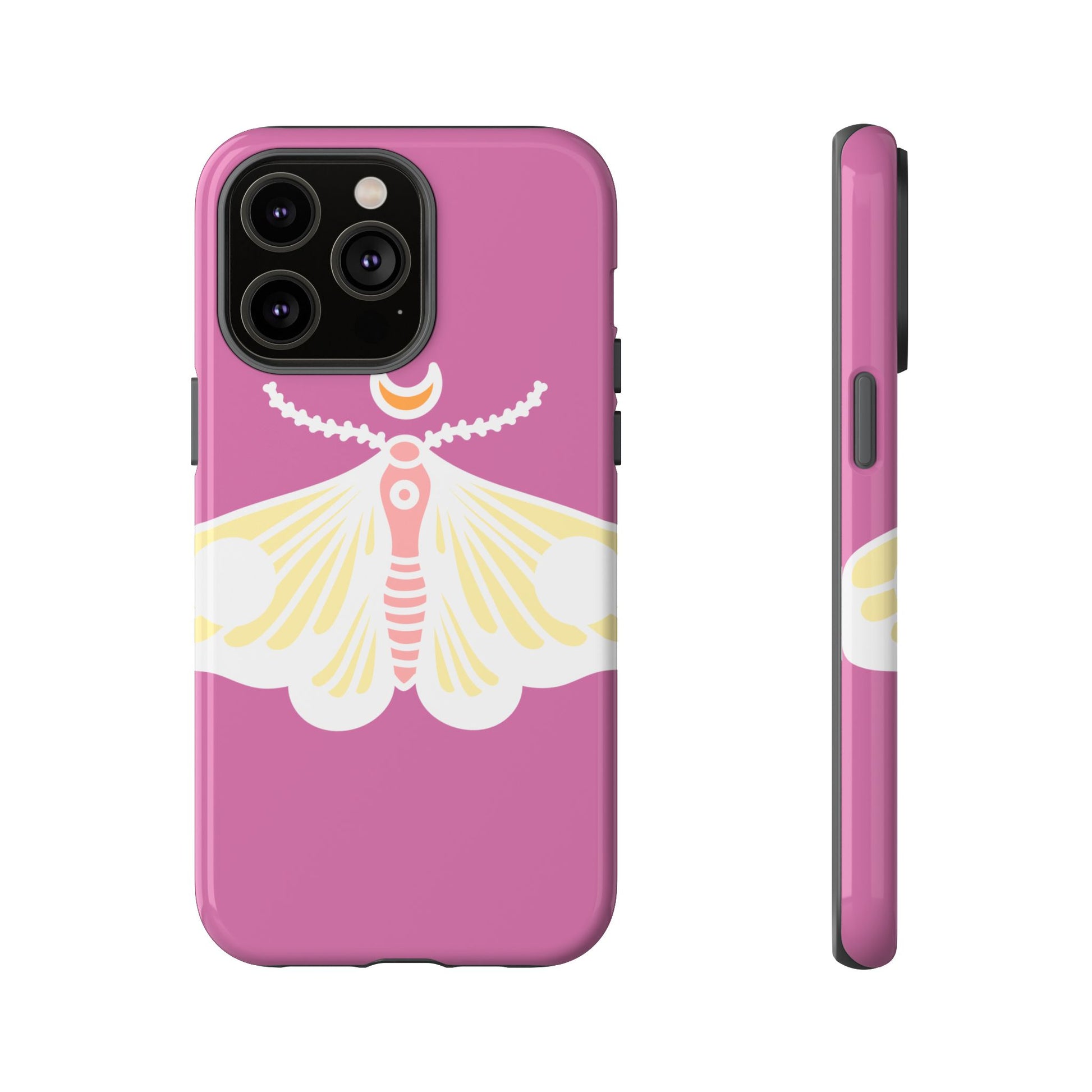 Colorful Moth Phone Case | Tough Cases for iPhone, Unique Gift, Nature Lovers, Boho Style, Trendy Accessories