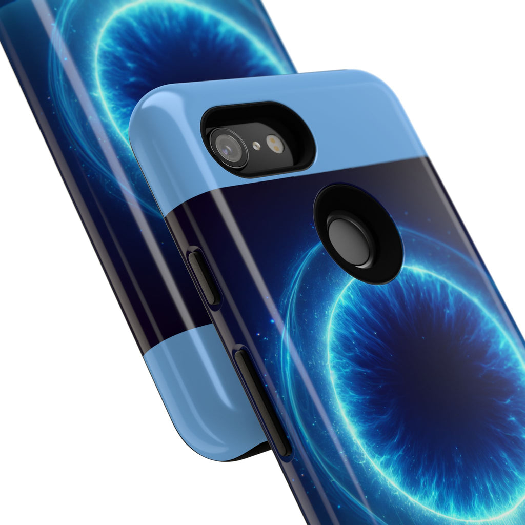 Blue Galaxy Phone Case, Tough Phone Cover, Cosmic Protection Case, Space Design, Gift for Space Lovers