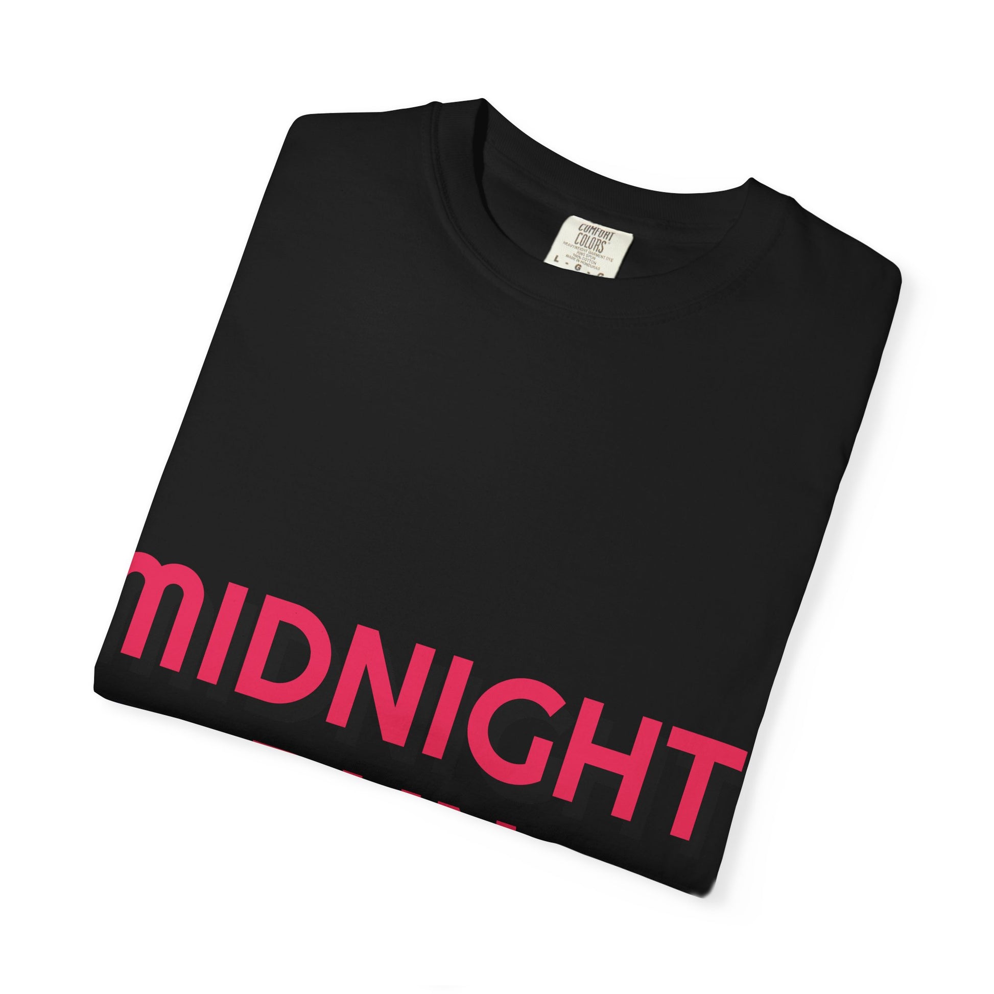 Midnight Run Unisex Garment-Dyed T-Shirt | Cool Casual Tee for Runners | Fitness Gift | Workout Shirt | Party Tee | Trendy Retro Vibe