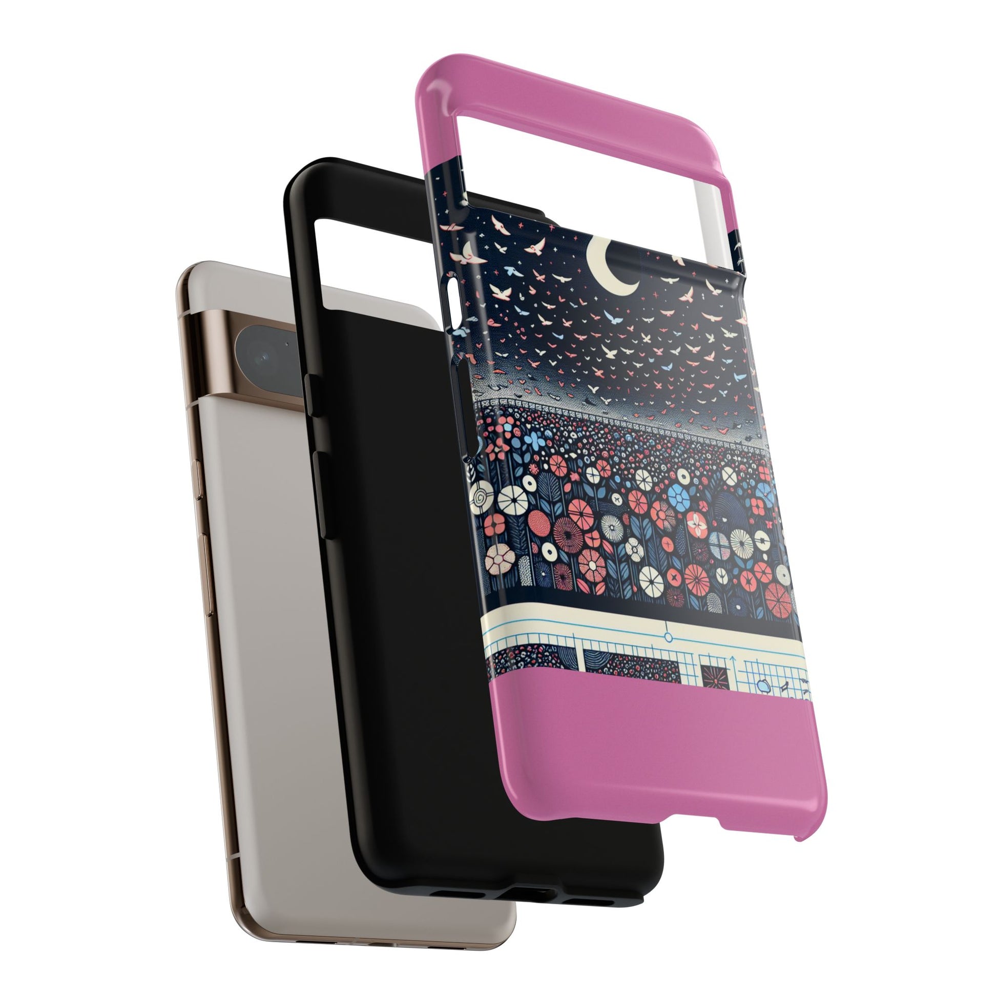 Floral Phone Case, Tough Cases for iPhone, Nature-Inspired Design, Gift for Her, Stylish Protection, Trending Accessory