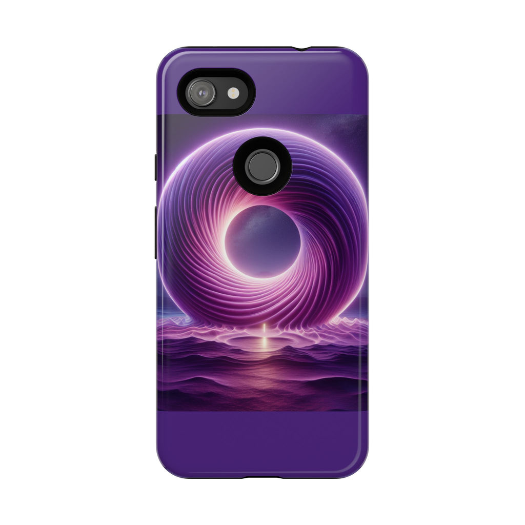 Colorful Phone Case with Swirling Design, Tough Phone Cover, Cosmic Phone Protector, Unique Gift for Tech Lovers, Stylish Smartphone Shell