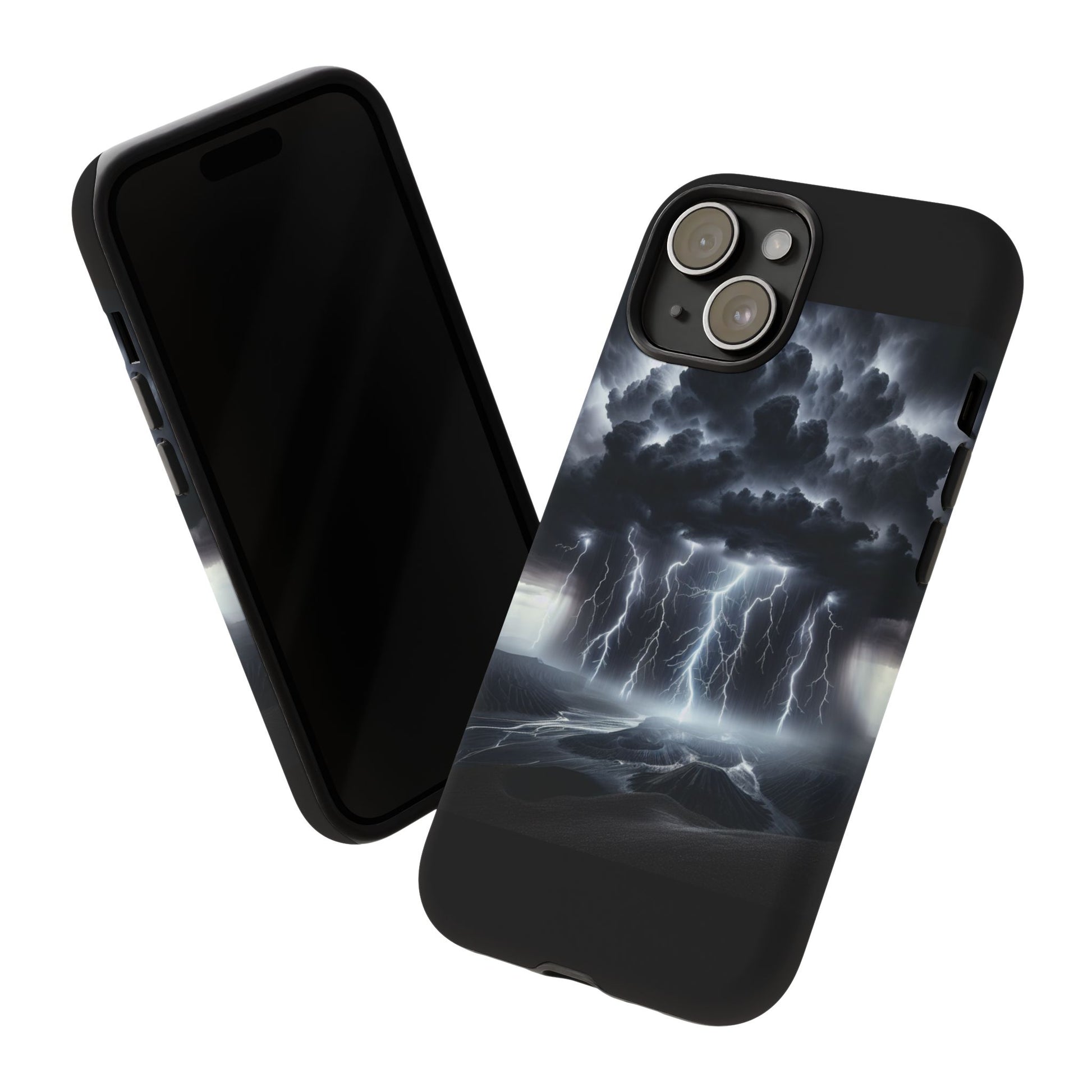 Tough Cases for the Bold: Stormy Thunder Phone Case, Lightning Protection, Durable Cover for Adventurers, Unique Gift for Nature [...]